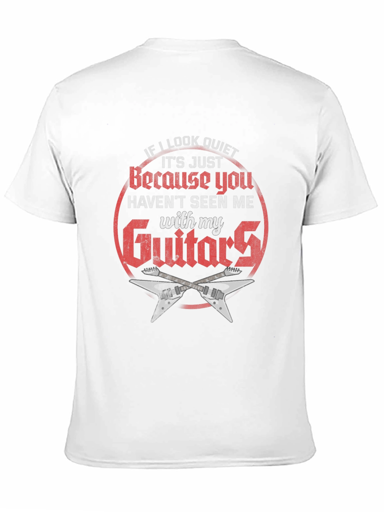 Quiet? Guitar T-Shirt - Rock Music