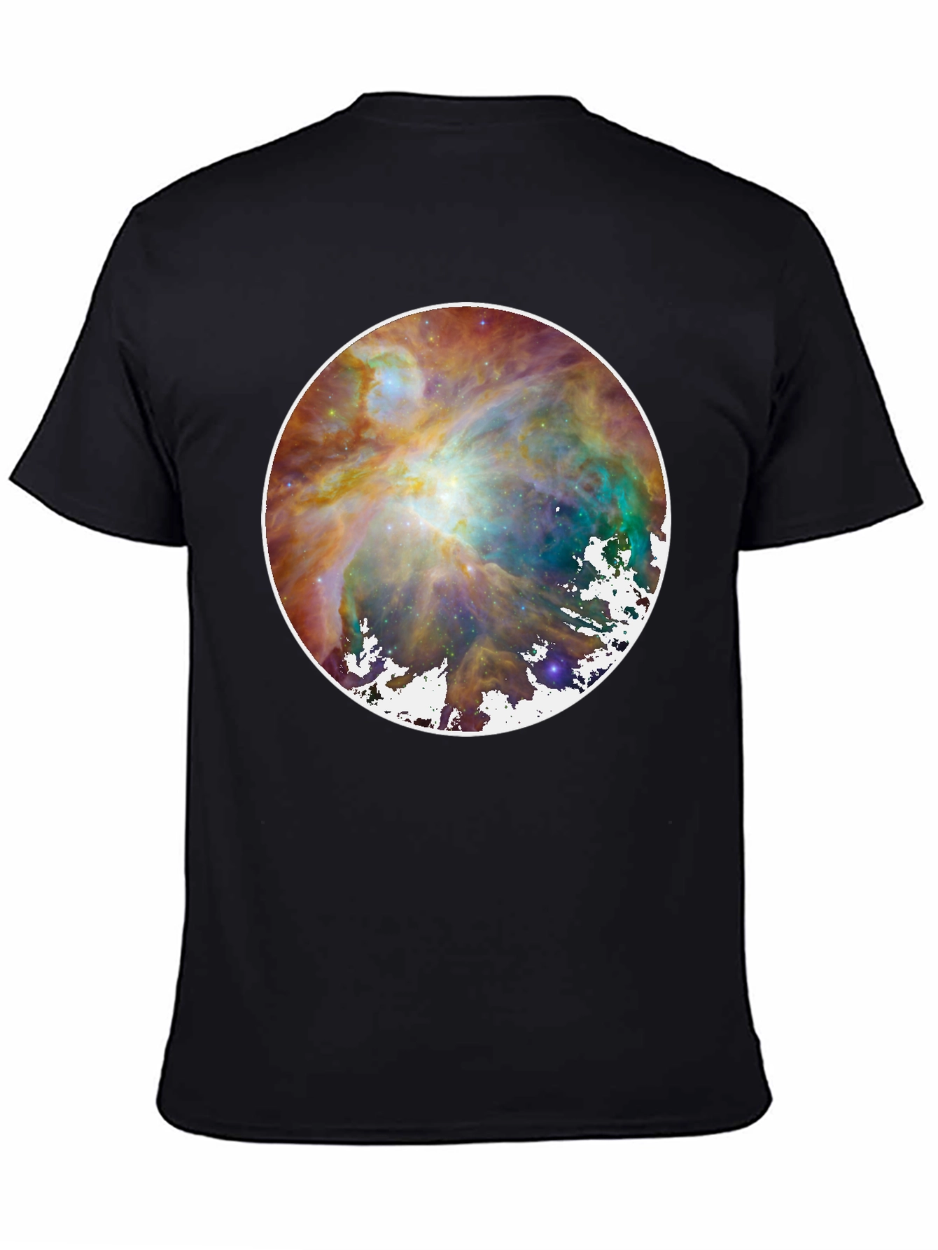 Nebula Print Black T-Shirt