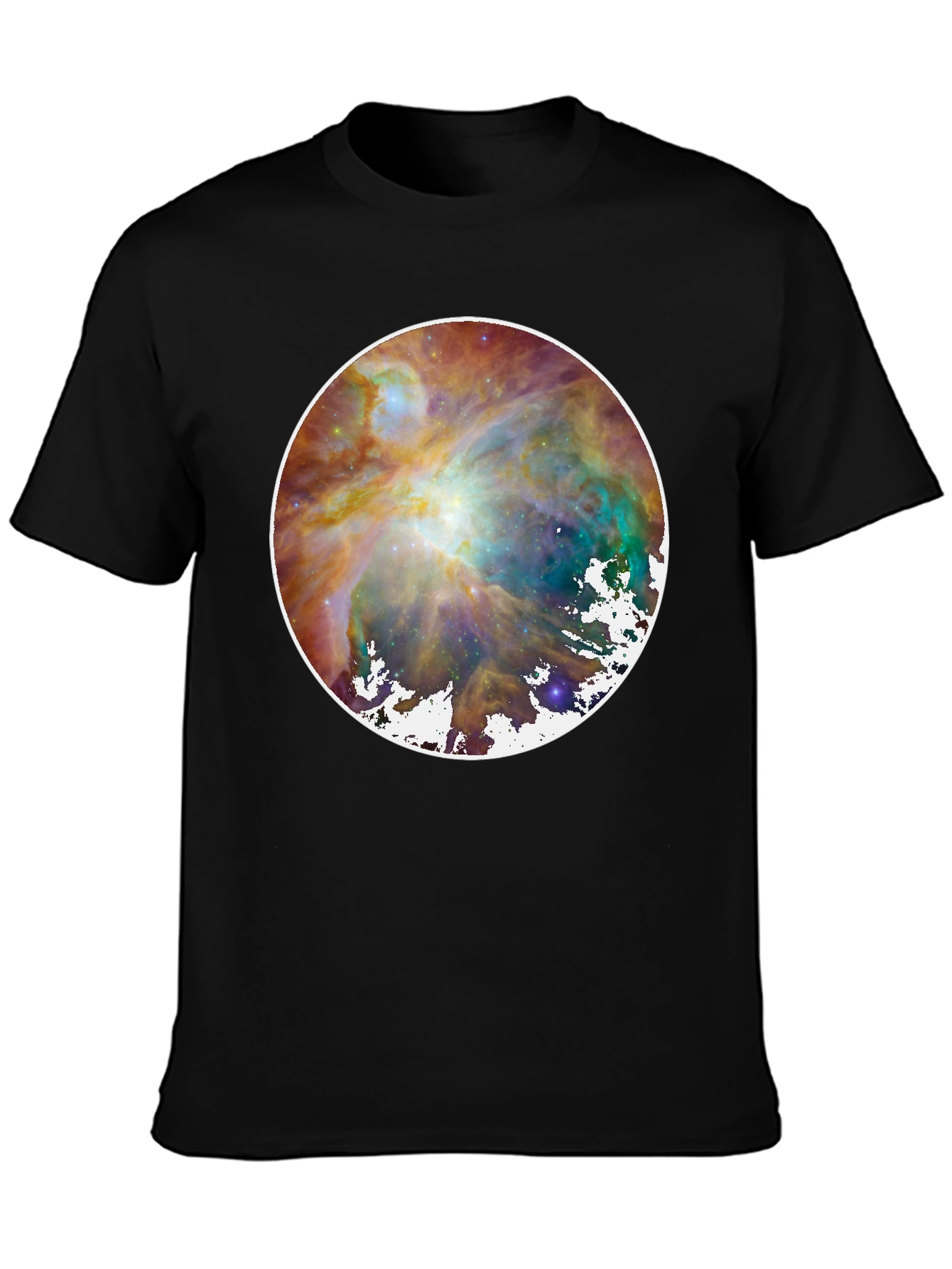 Nebula Print Black T-Shirt