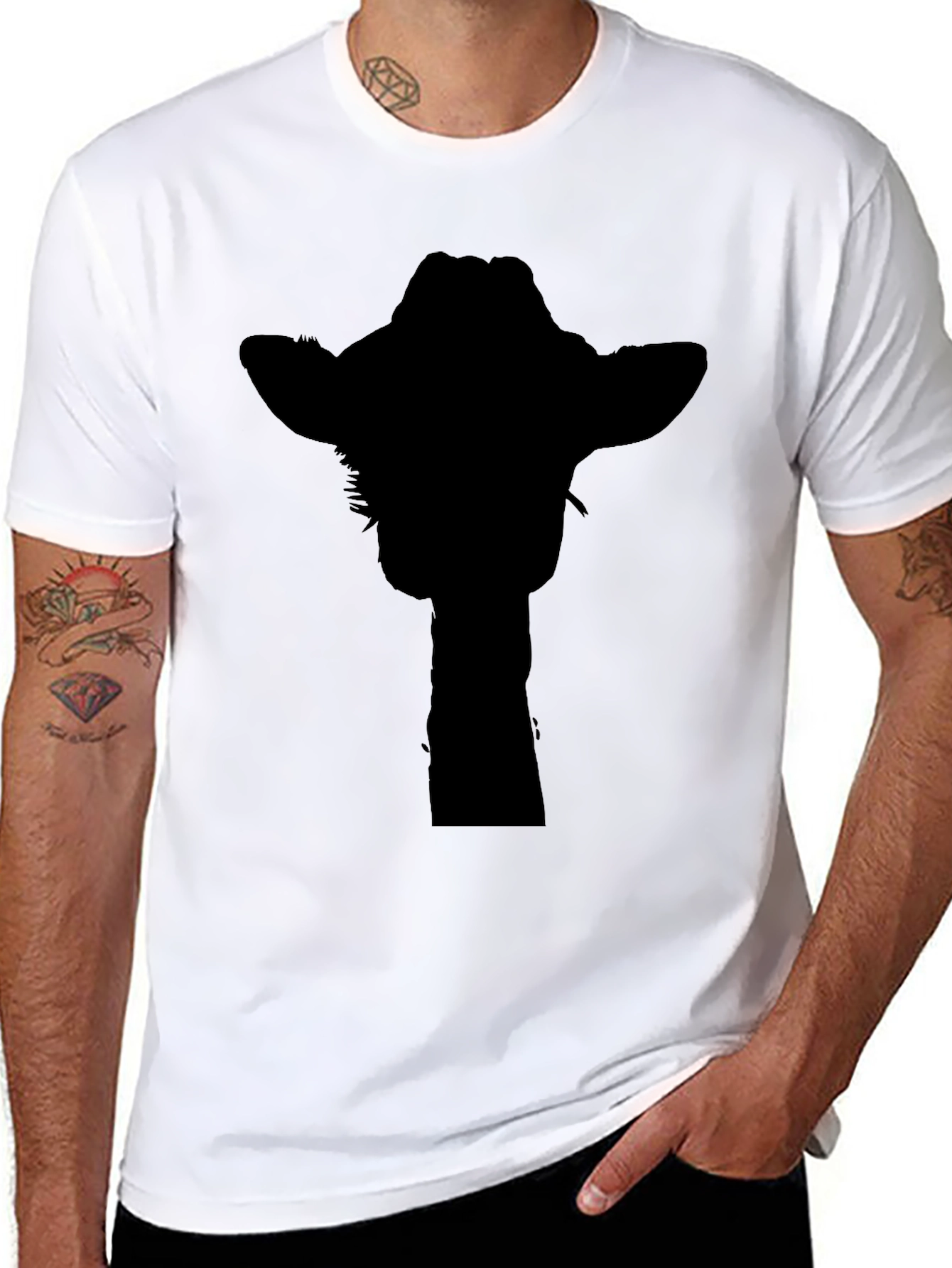 Black Cowboy Silhouette T-Shirt