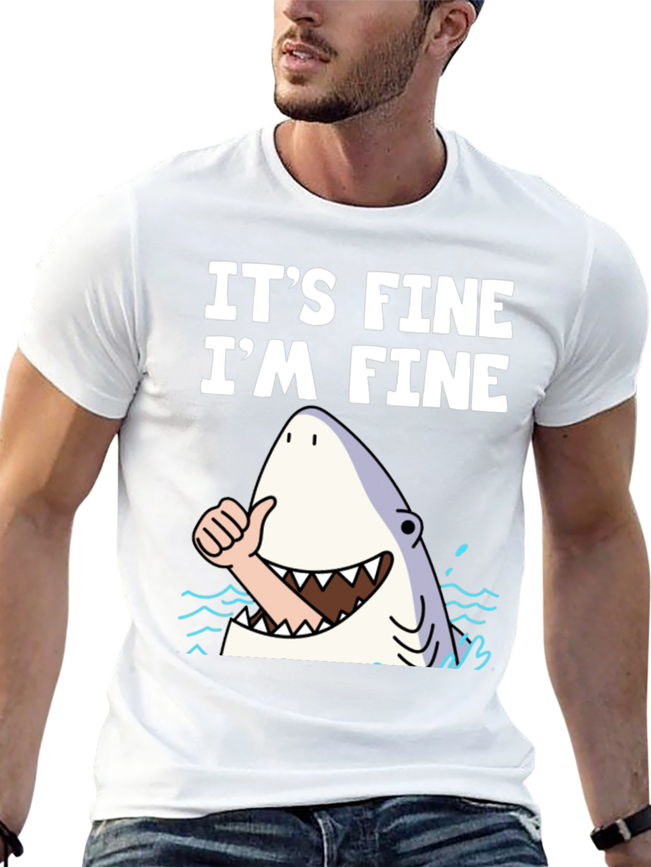 Its Fine Im Fine Shark T-Shirt