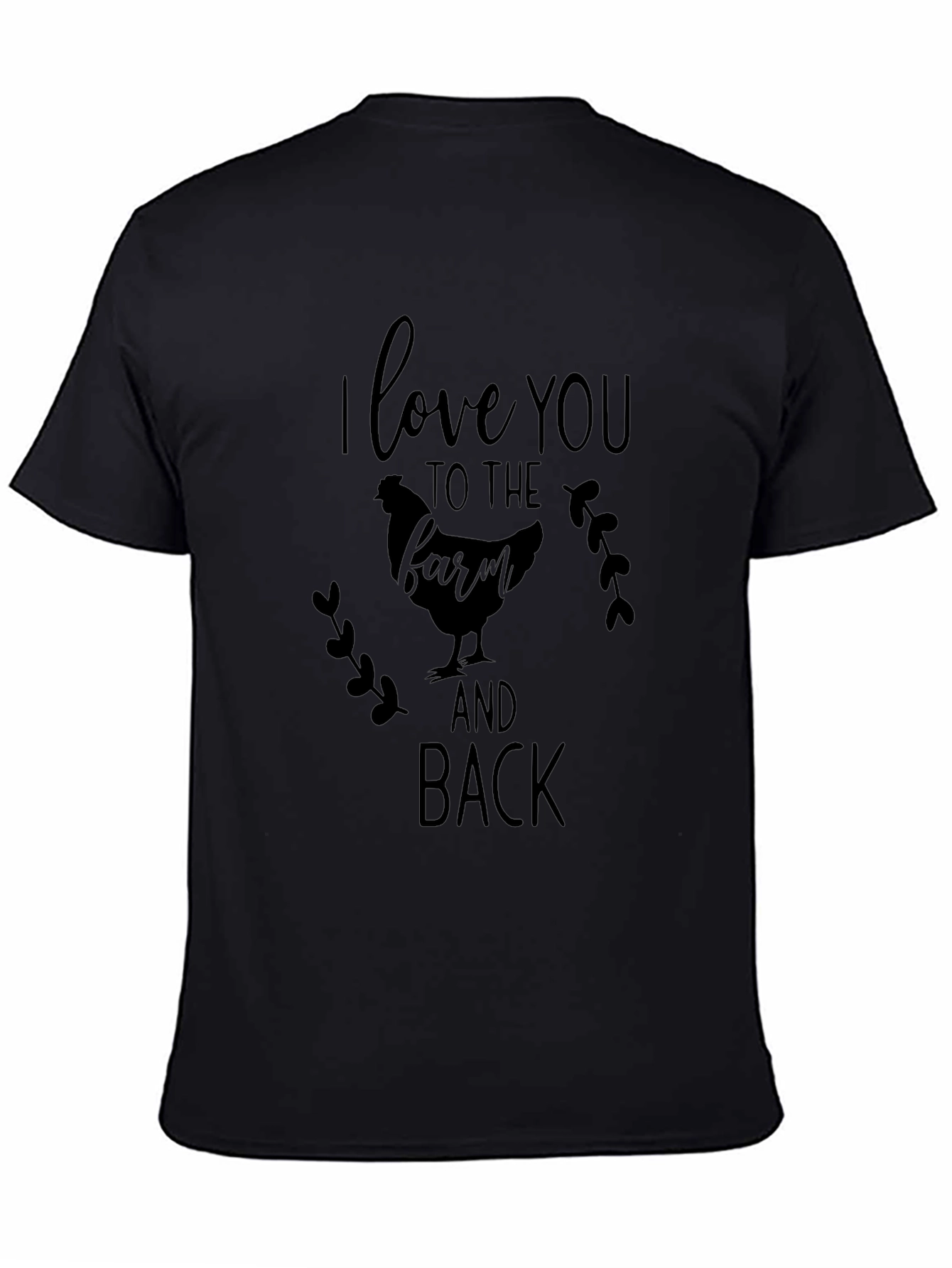 Farm Fresh Love Black Graphic Tee