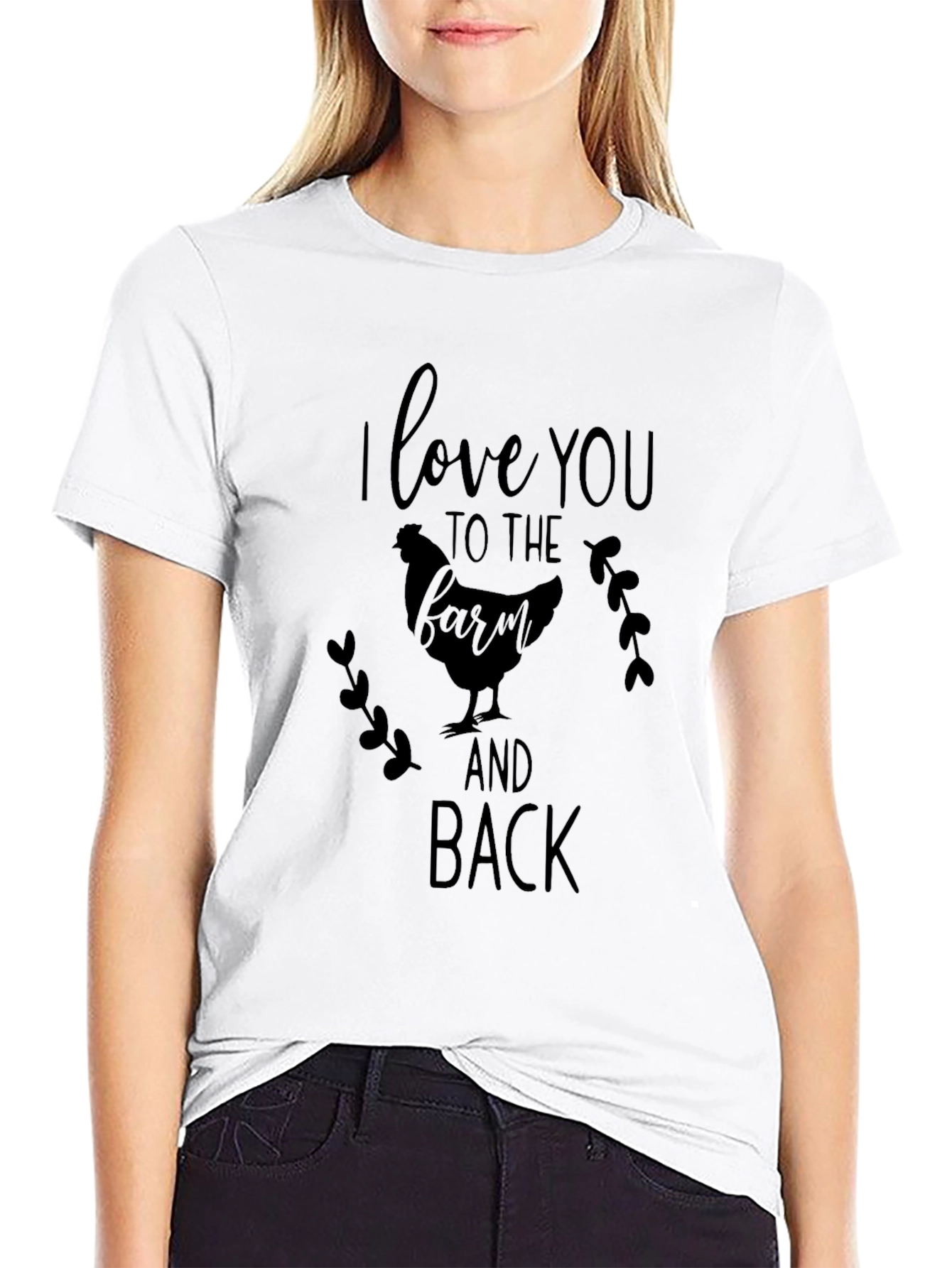 Farm Fresh Love Black Graphic Tee