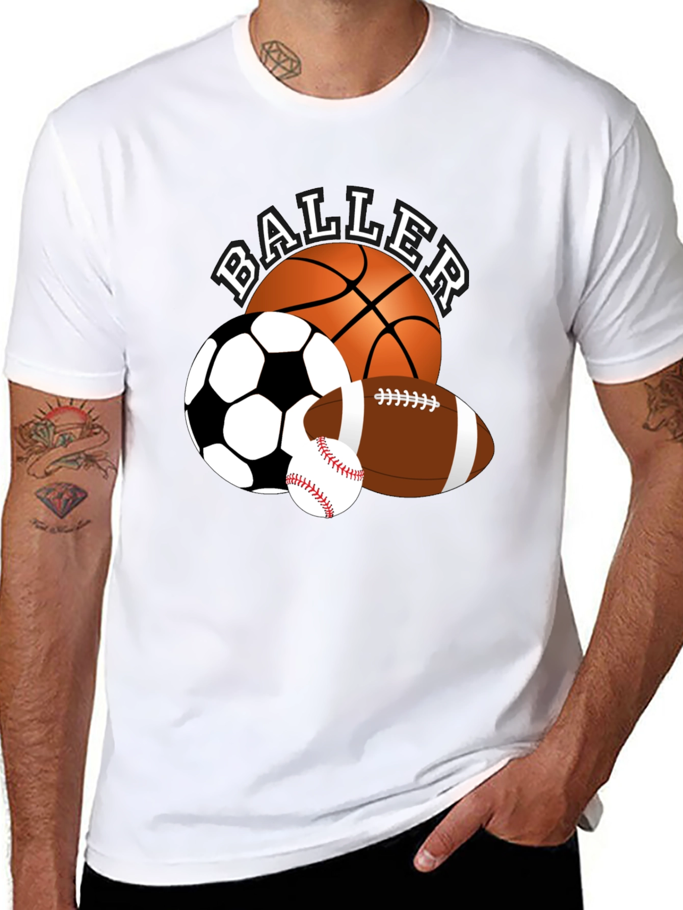 Baller T-Shirt - Sports Graphic Tee