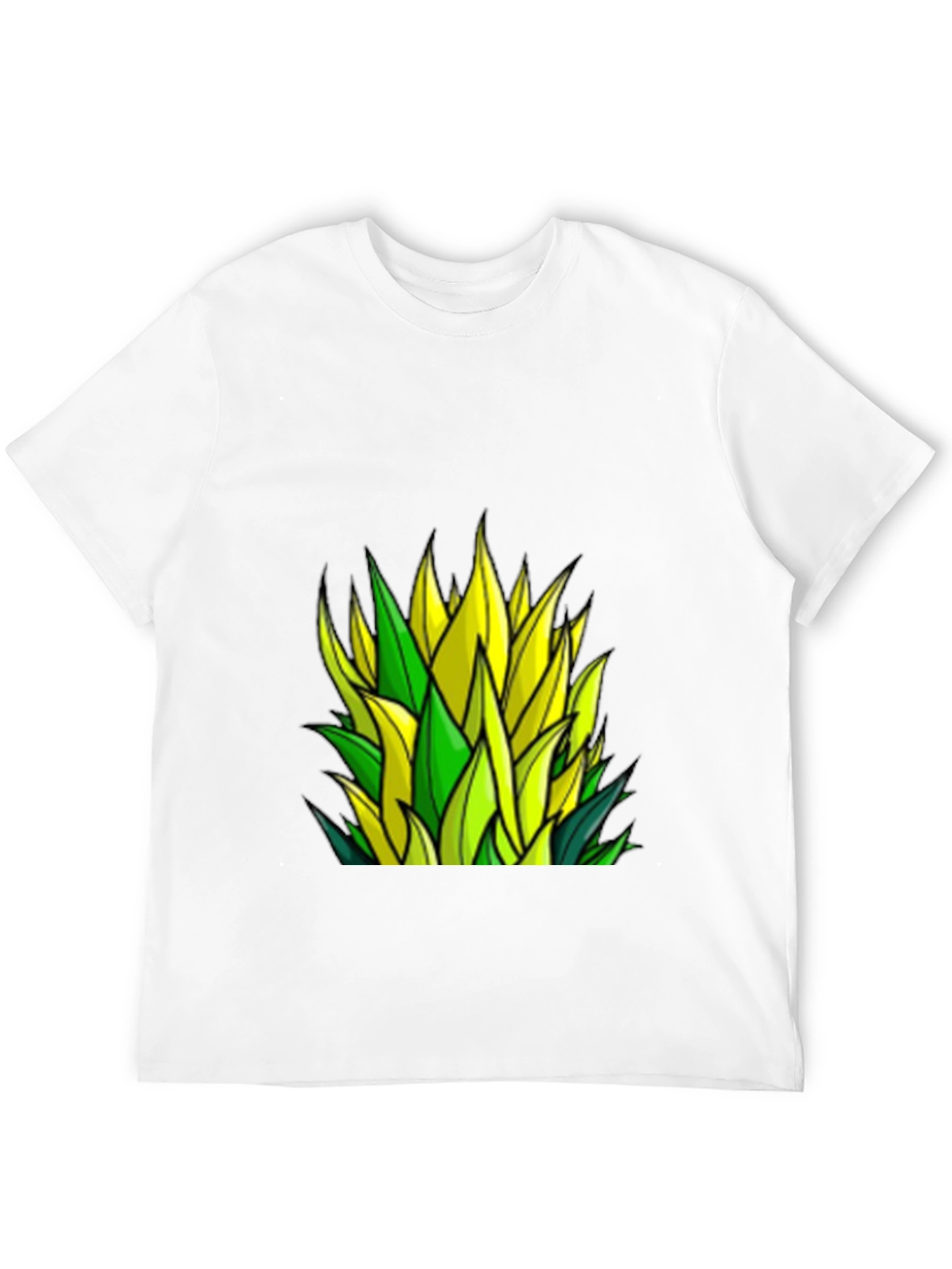 Leaf Design Black T-Shirt - Stylish & Unique