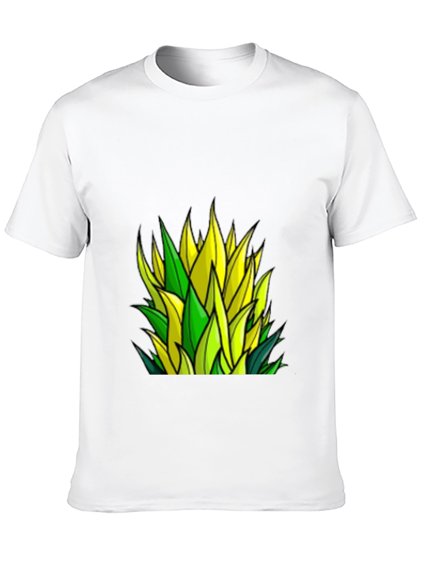 Leaf Design Black T-Shirt - Stylish & Unique