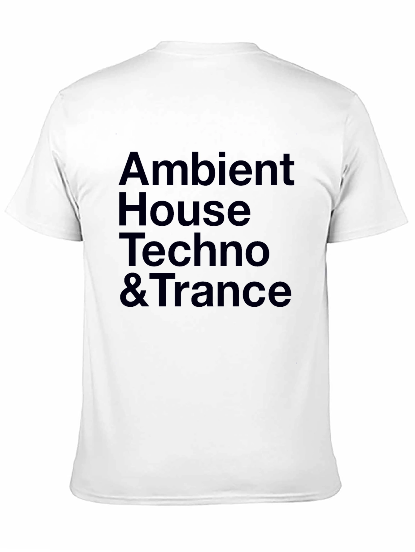 Ambient House Techno & Trance Black T-Shirt