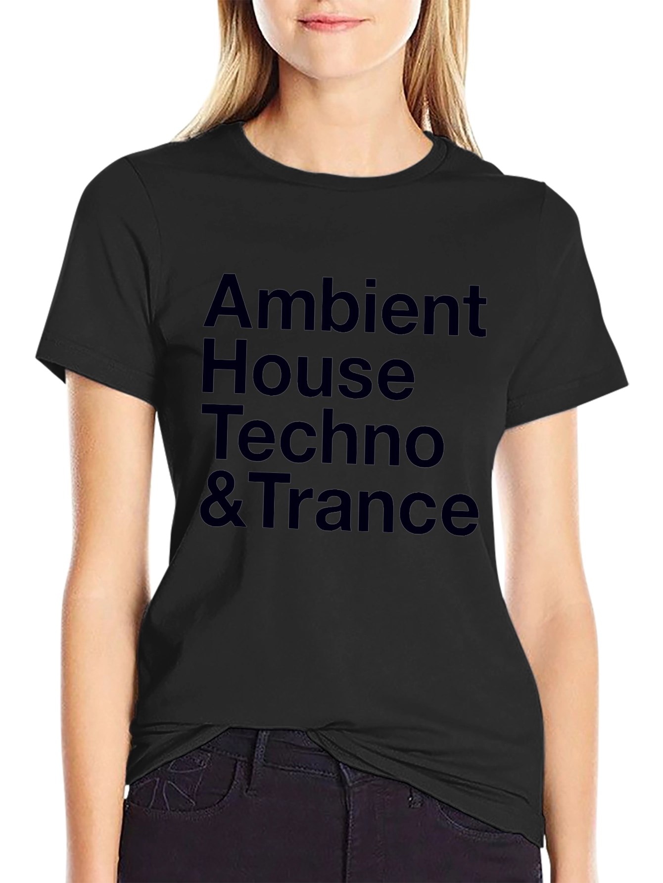 Ambient House Techno & Trance Black T-Shirt