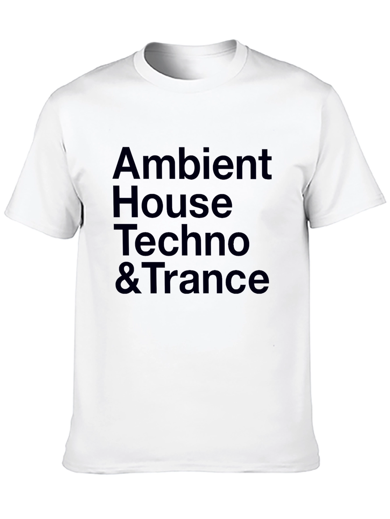 Ambient House Techno & Trance Black T-Shirt