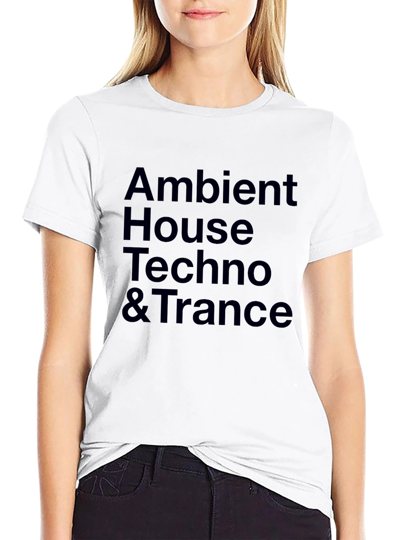Ambient House Techno & Trance Black T-Shirt