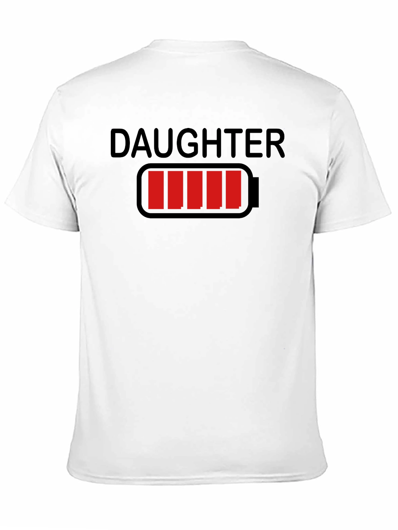 Daughter Low Battery Funny Dad T-Shirt
