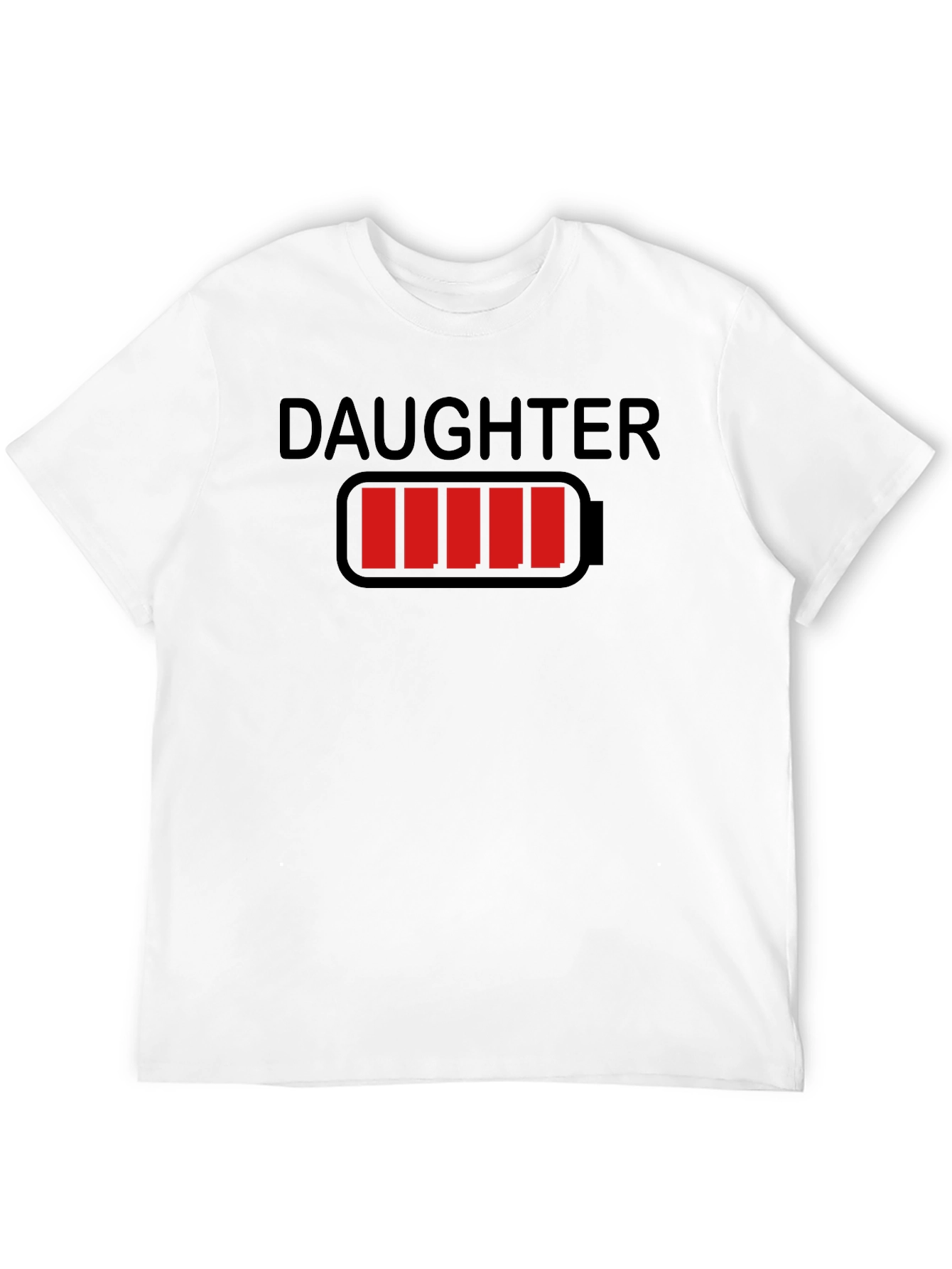 Daughter Low Battery Funny Dad T-Shirt