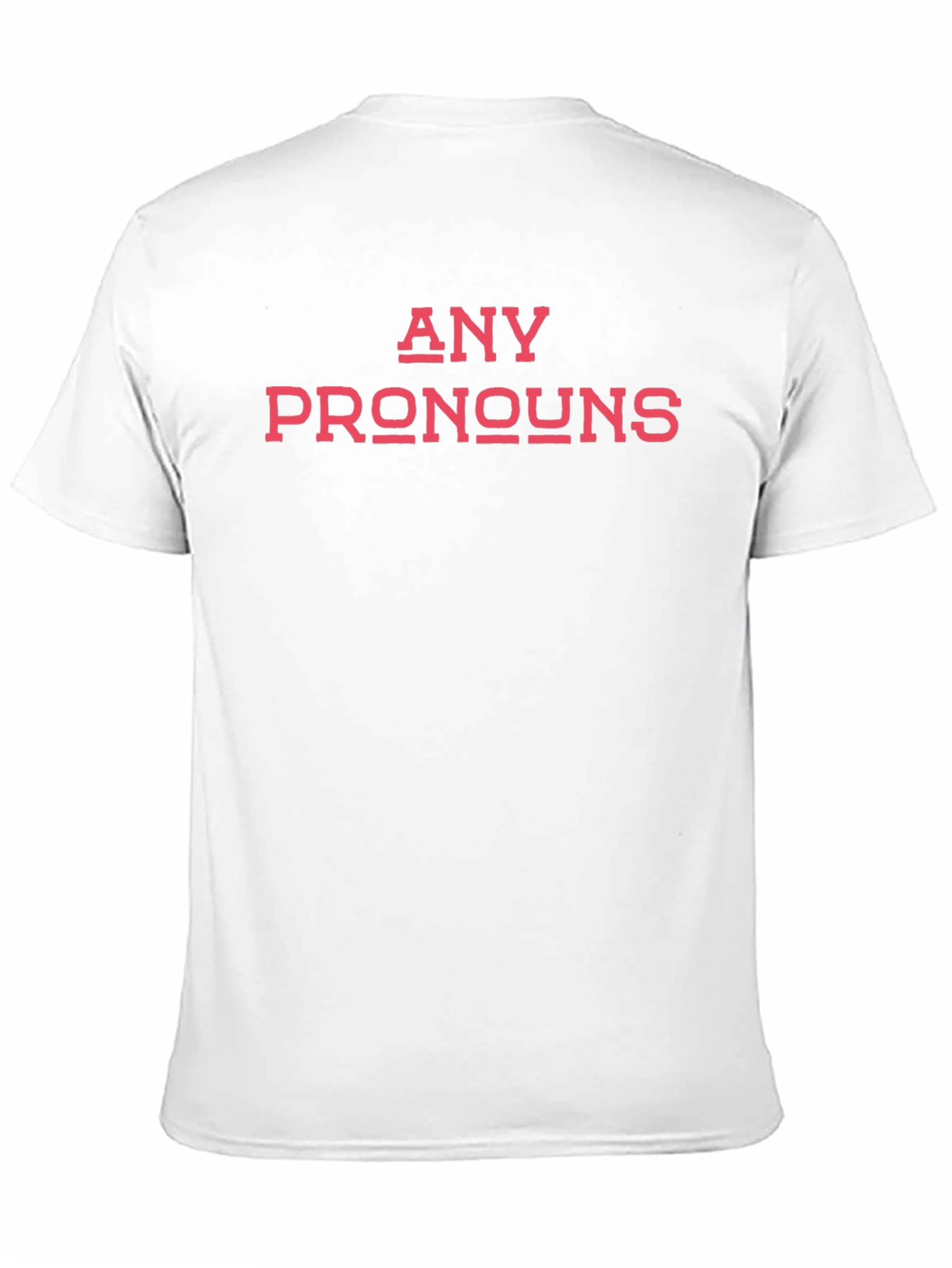 Any Pronouns Black Cotton T-Shirt