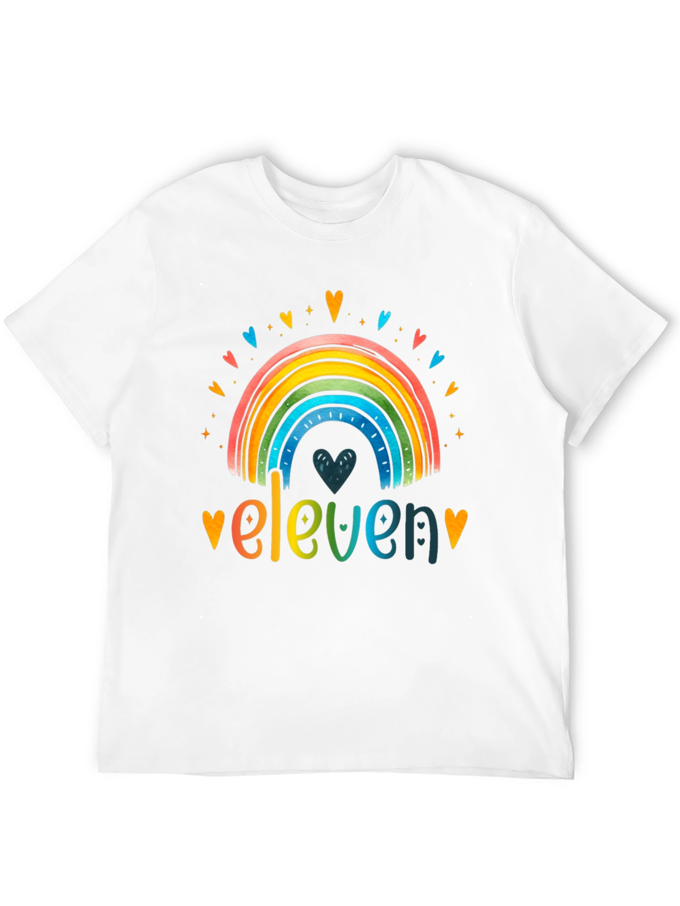 Eleven Rainbow Graphic Tee - Birthday Shirt