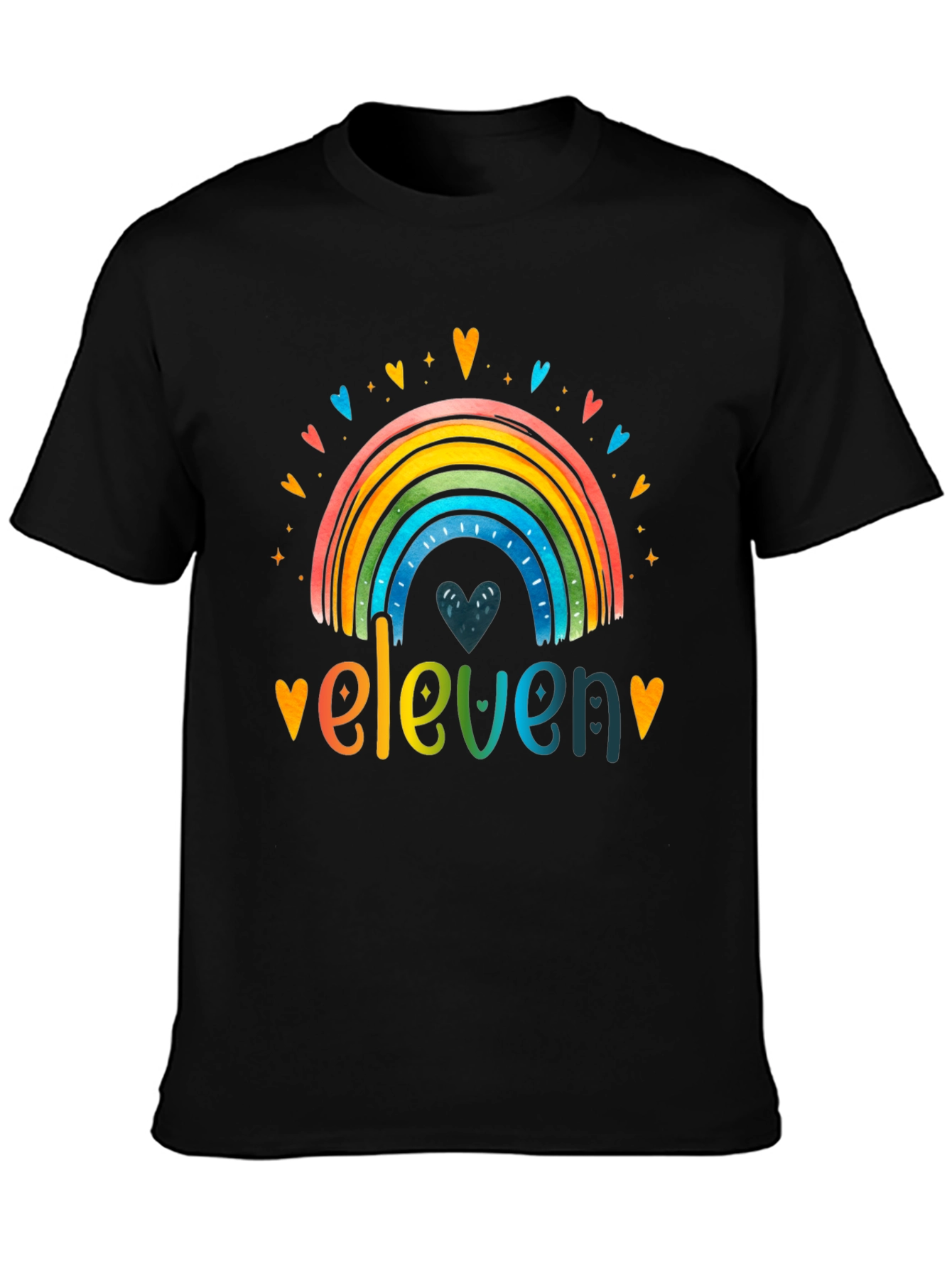 Eleven Rainbow Graphic Tee - Birthday Shirt
