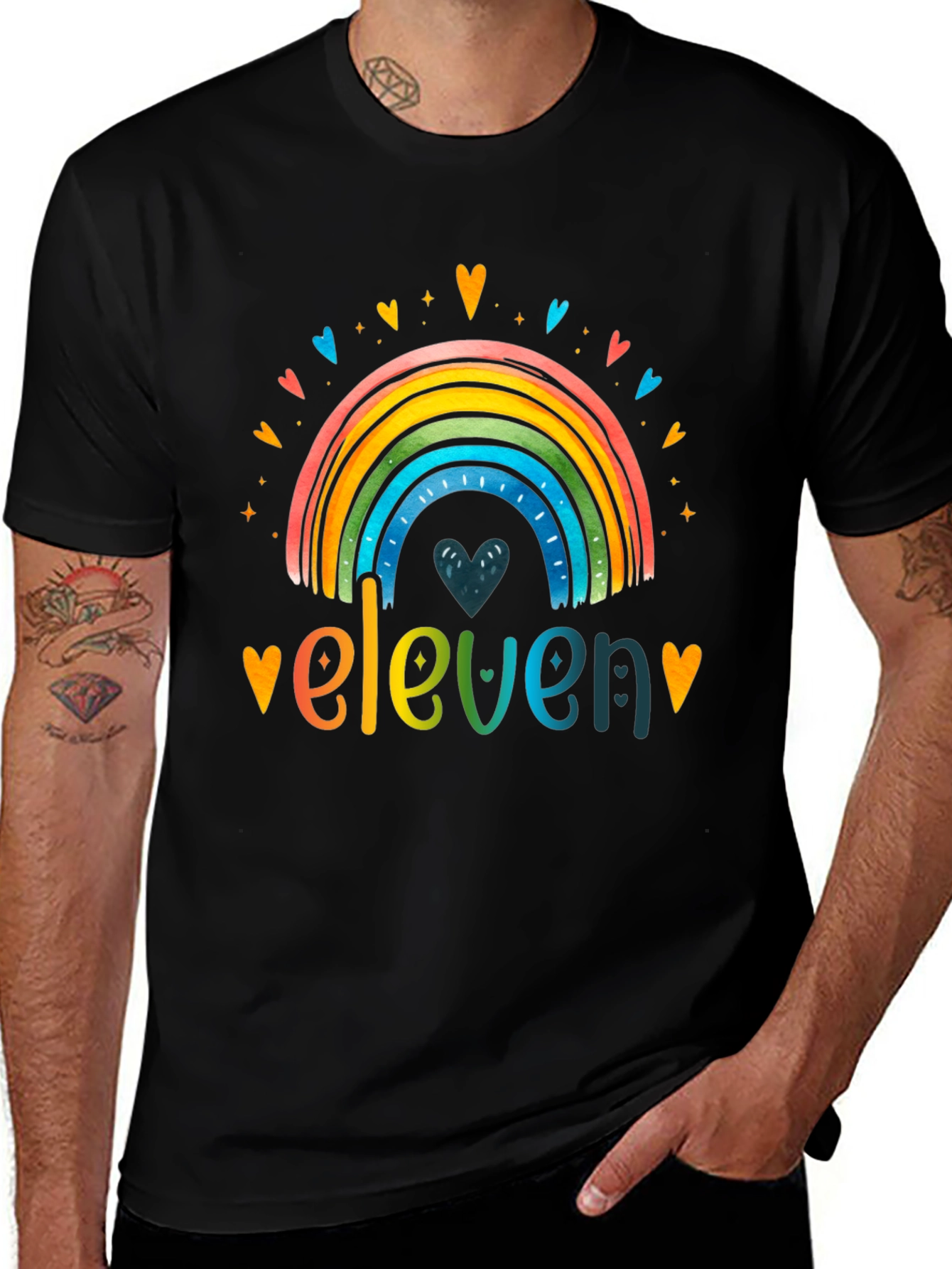 Eleven Rainbow Graphic Tee - Birthday Shirt
