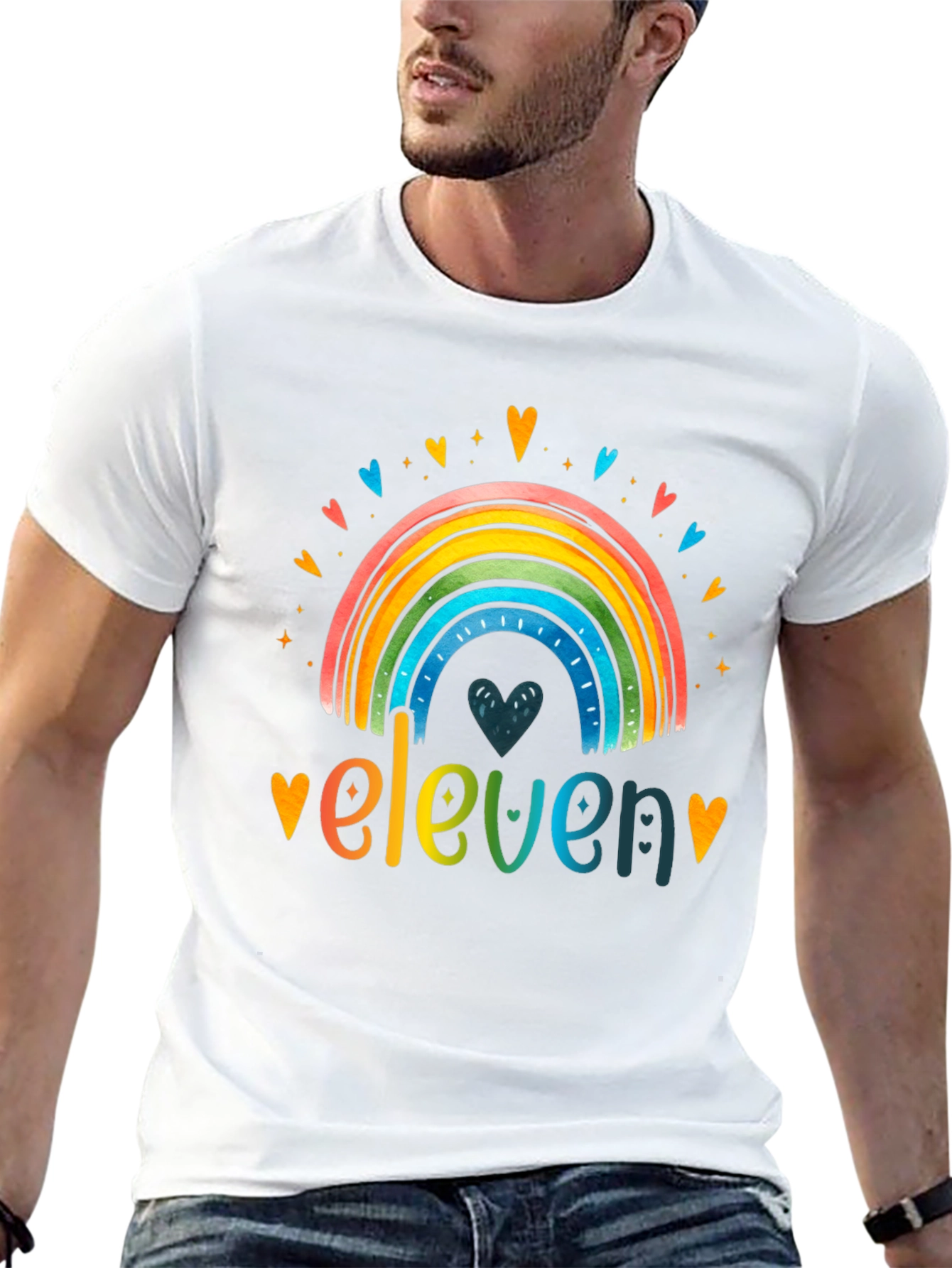 Eleven Rainbow Graphic Tee - Birthday Shirt
