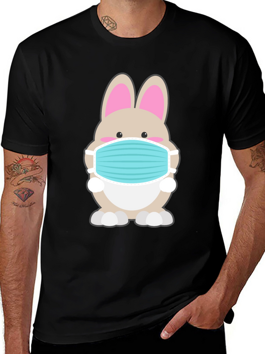 Bunny Mask Graphic Tee - Stay Safe in Style