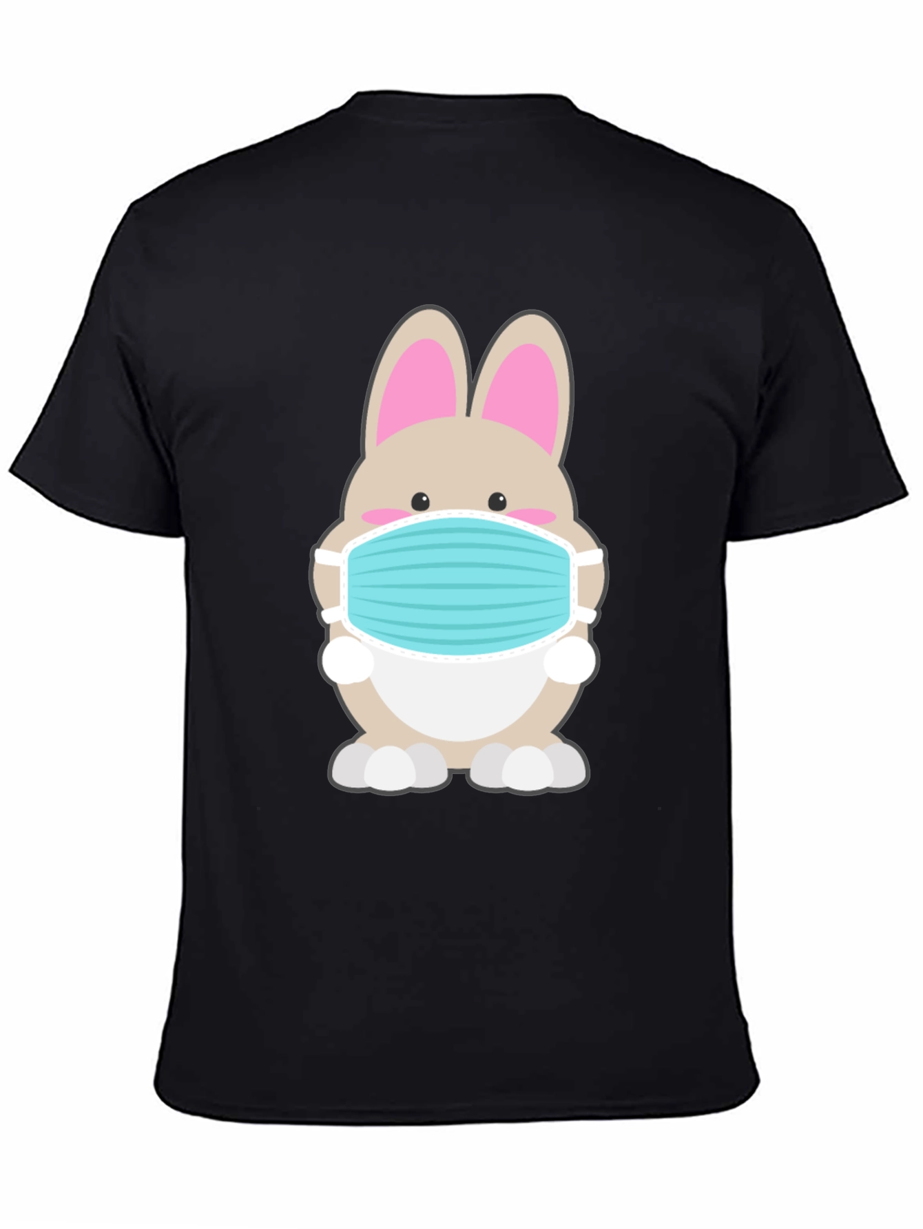 Bunny Mask Graphic Tee - Stay Safe in Style