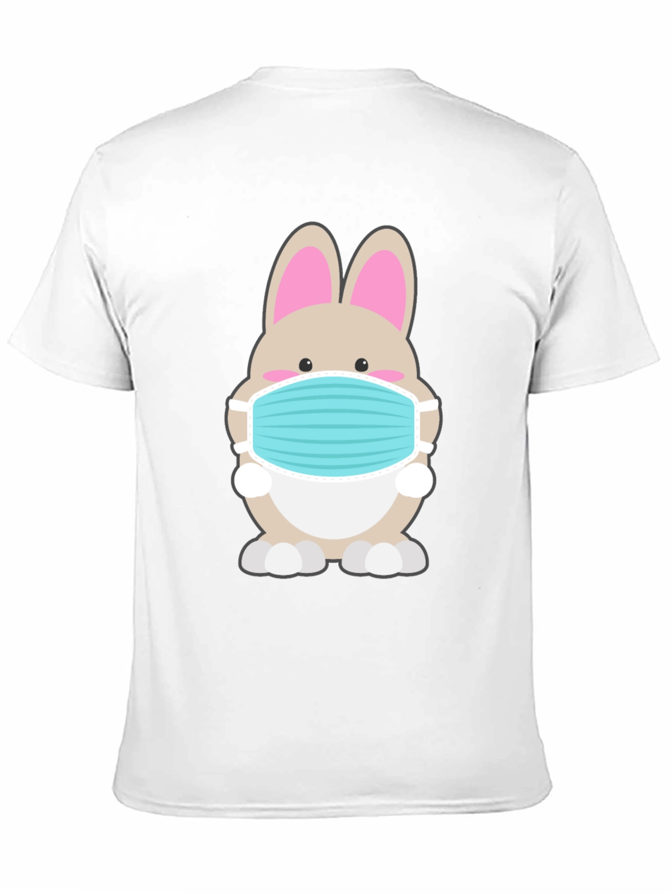 Bunny Mask Graphic Tee - Stay Safe in Style