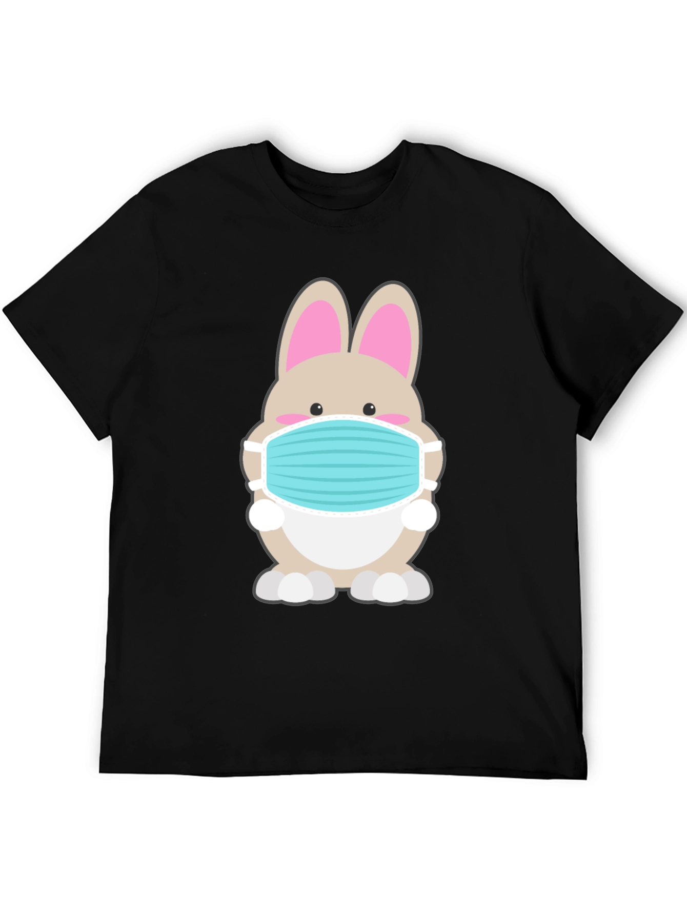 Bunny Mask Graphic Tee - Stay Safe in Style