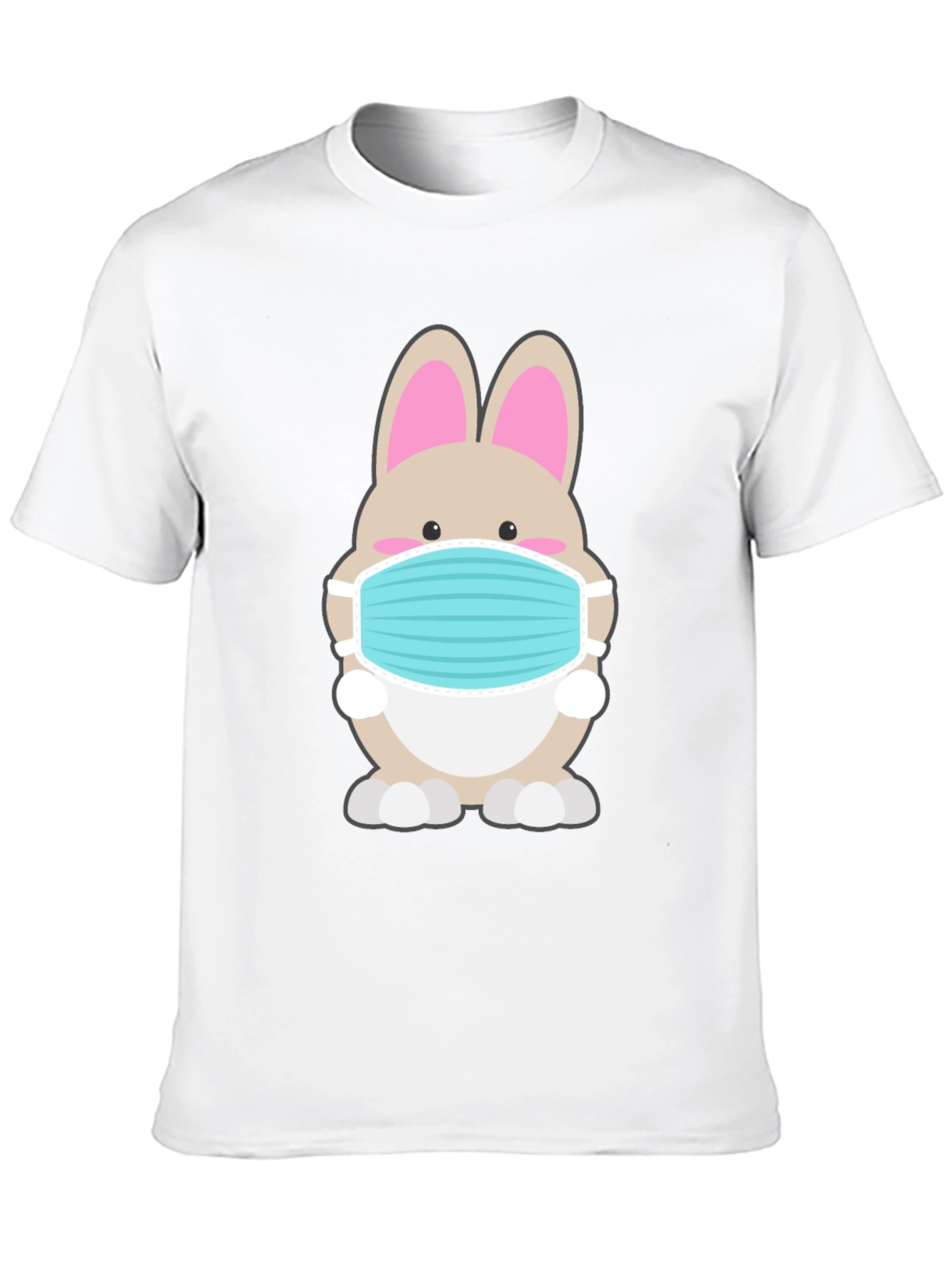 Bunny Mask Graphic Tee - Stay Safe in Style