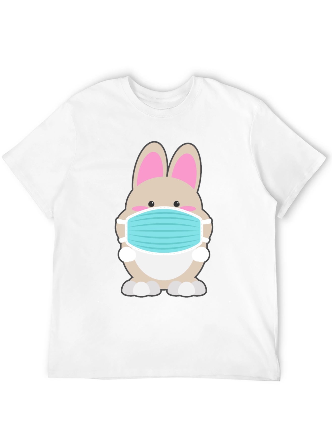 Bunny Mask Graphic Tee - Stay Safe in Style