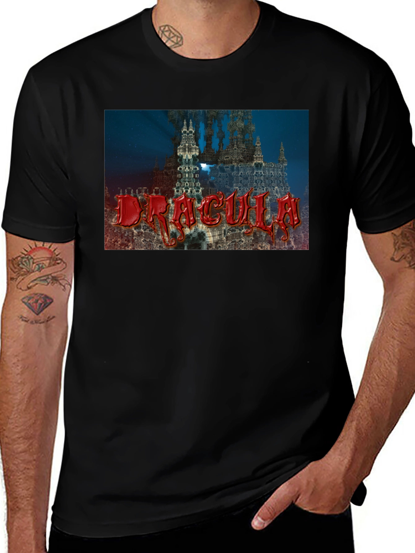 Dracula Castle T-Shirt - Gothic Vampire Tee