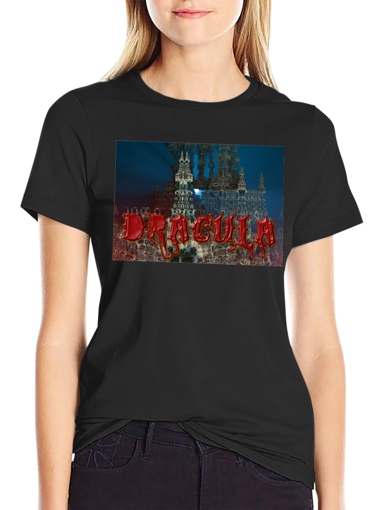Dracula Castle T-Shirt - Gothic Vampire Tee