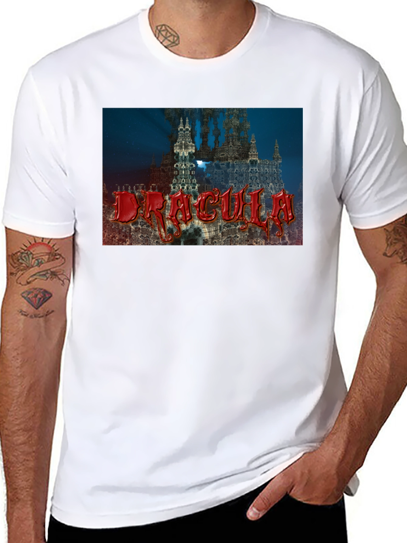 Dracula Castle T-Shirt - Gothic Vampire Tee