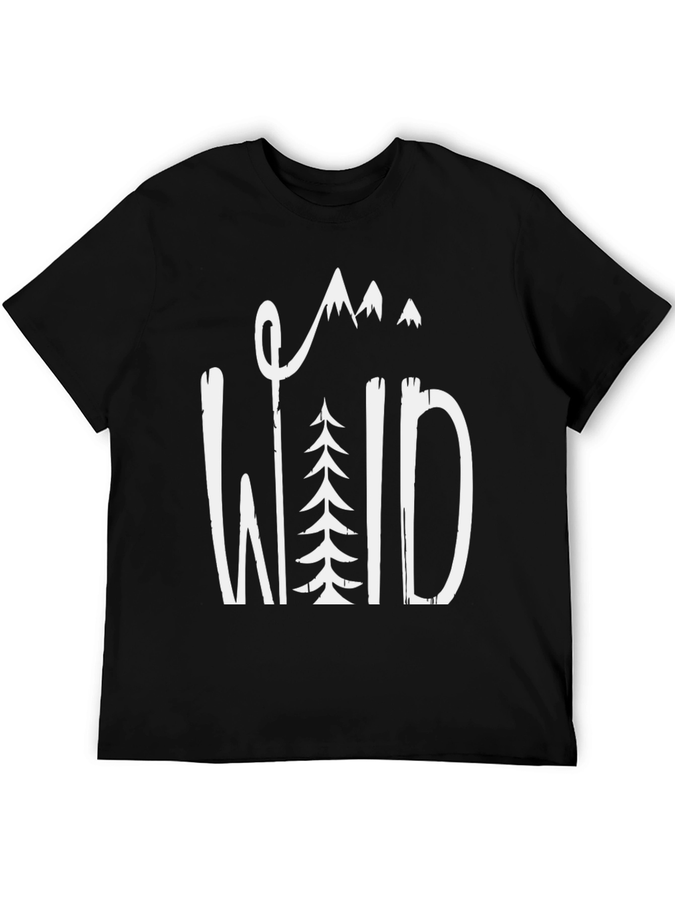 Wild Adventure Black Graphic T-Shirt