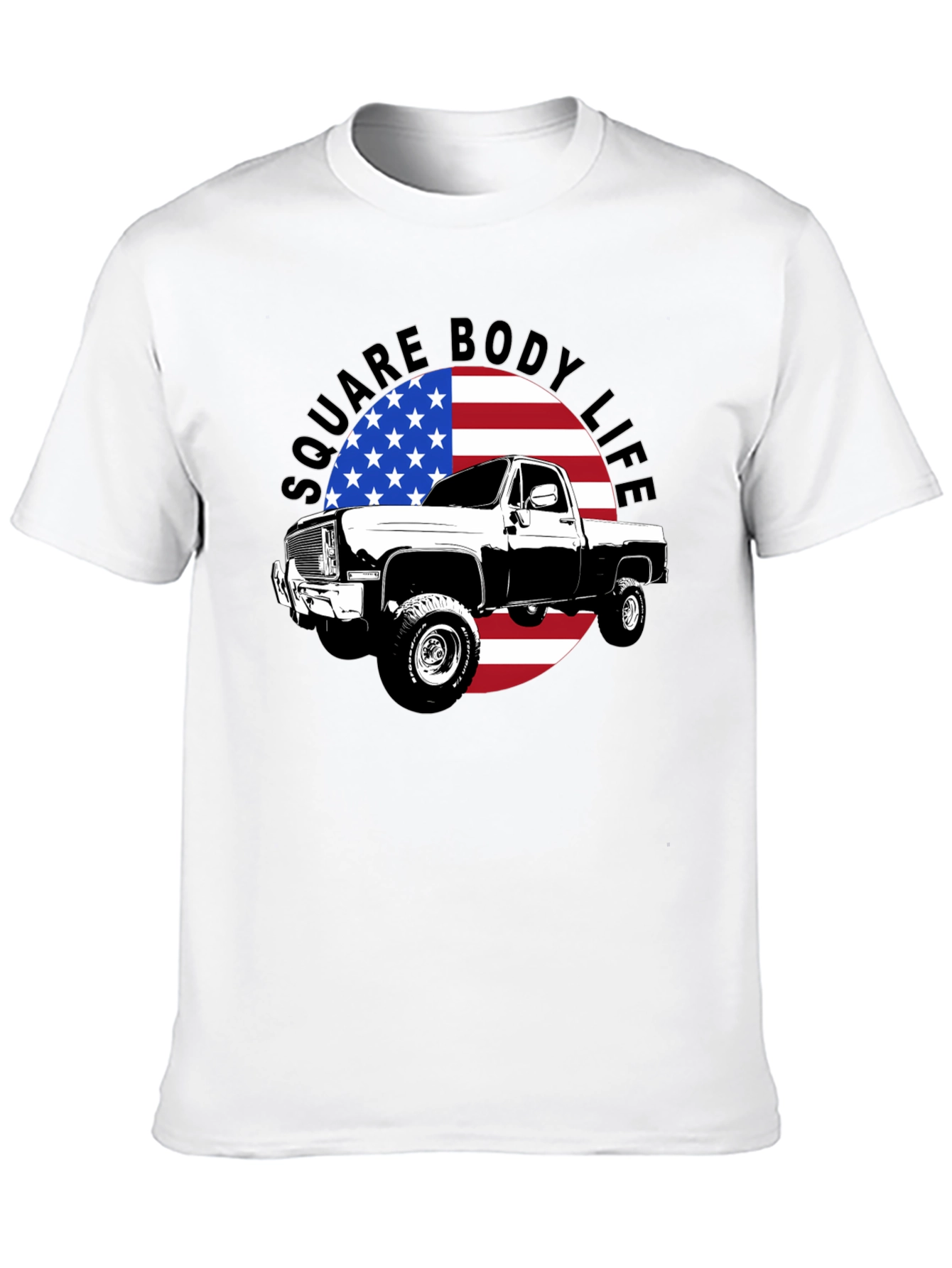 Square Body Life Black T-Shirt