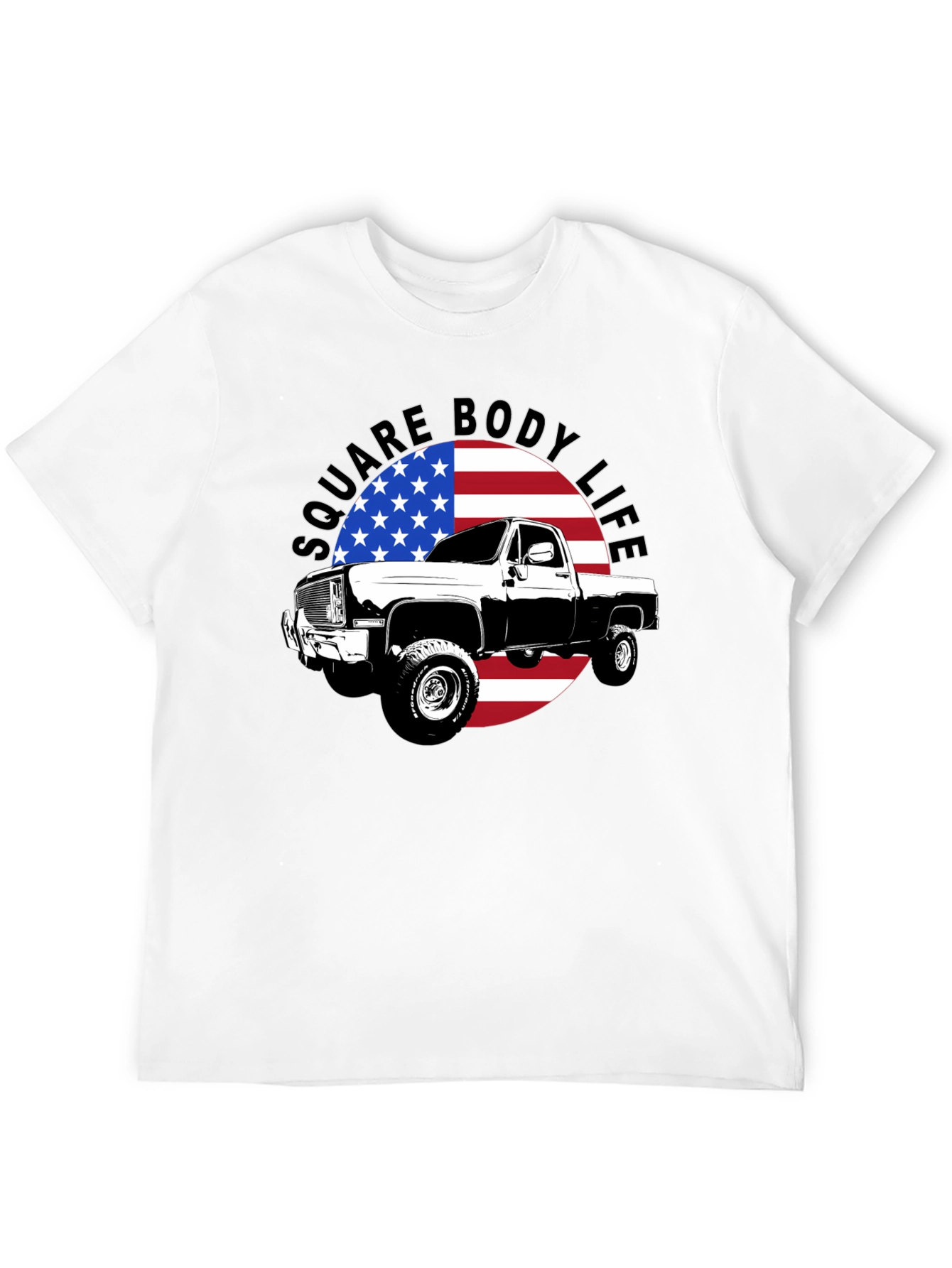 Square Body Life Black T-Shirt