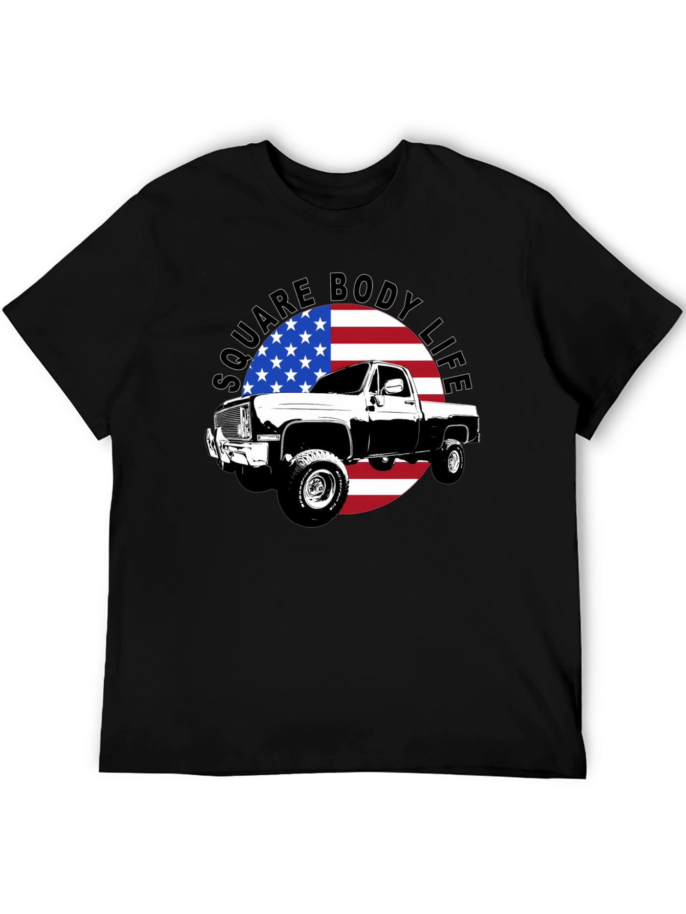Square Body Life Black T-Shirt