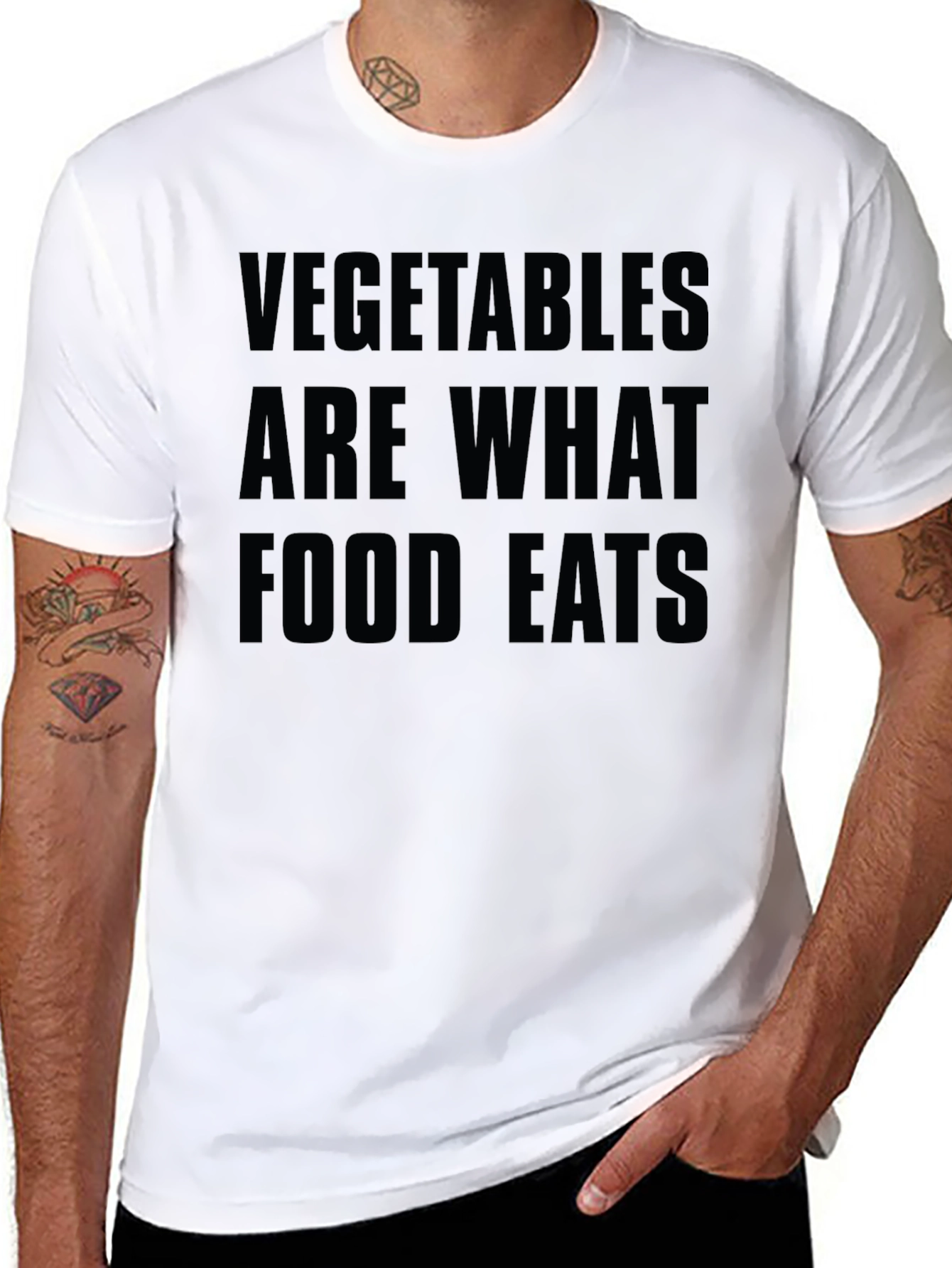 Vegetables Are What Food Eats Graphic Tee