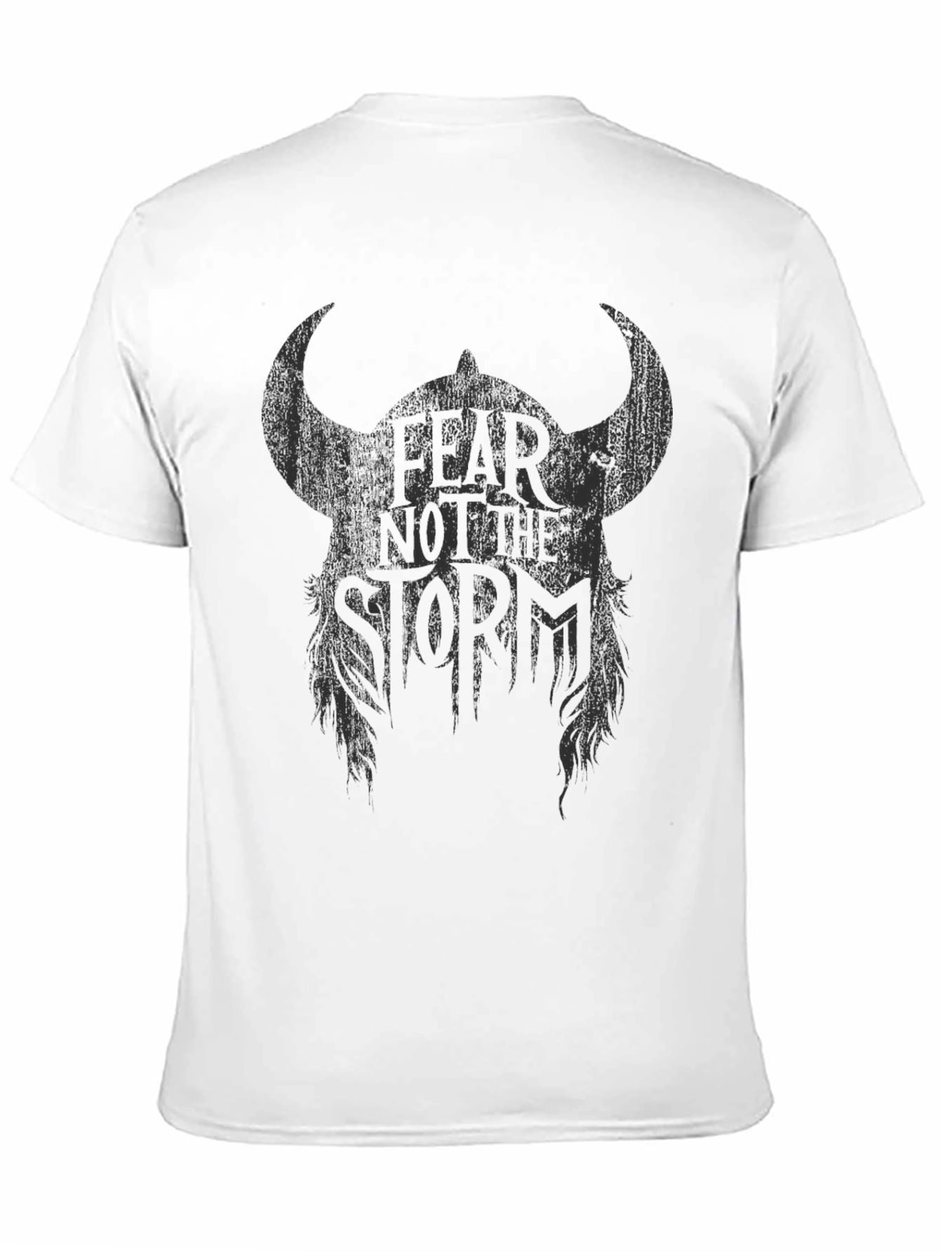Fear Not the Storm Viking Helmet Graphic T-Shirt