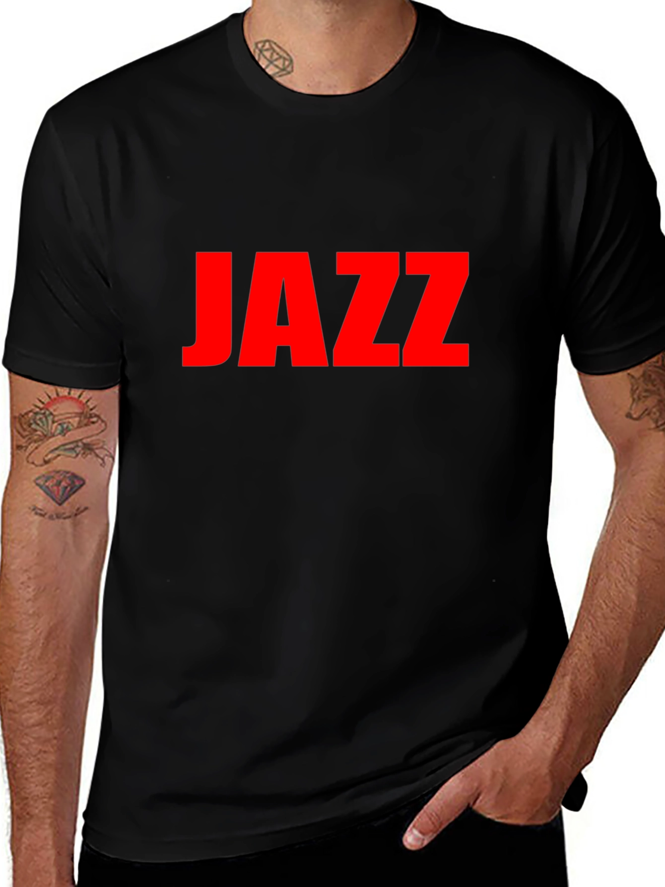 Bold Jazz Graphic T-Shirt - Classic Style