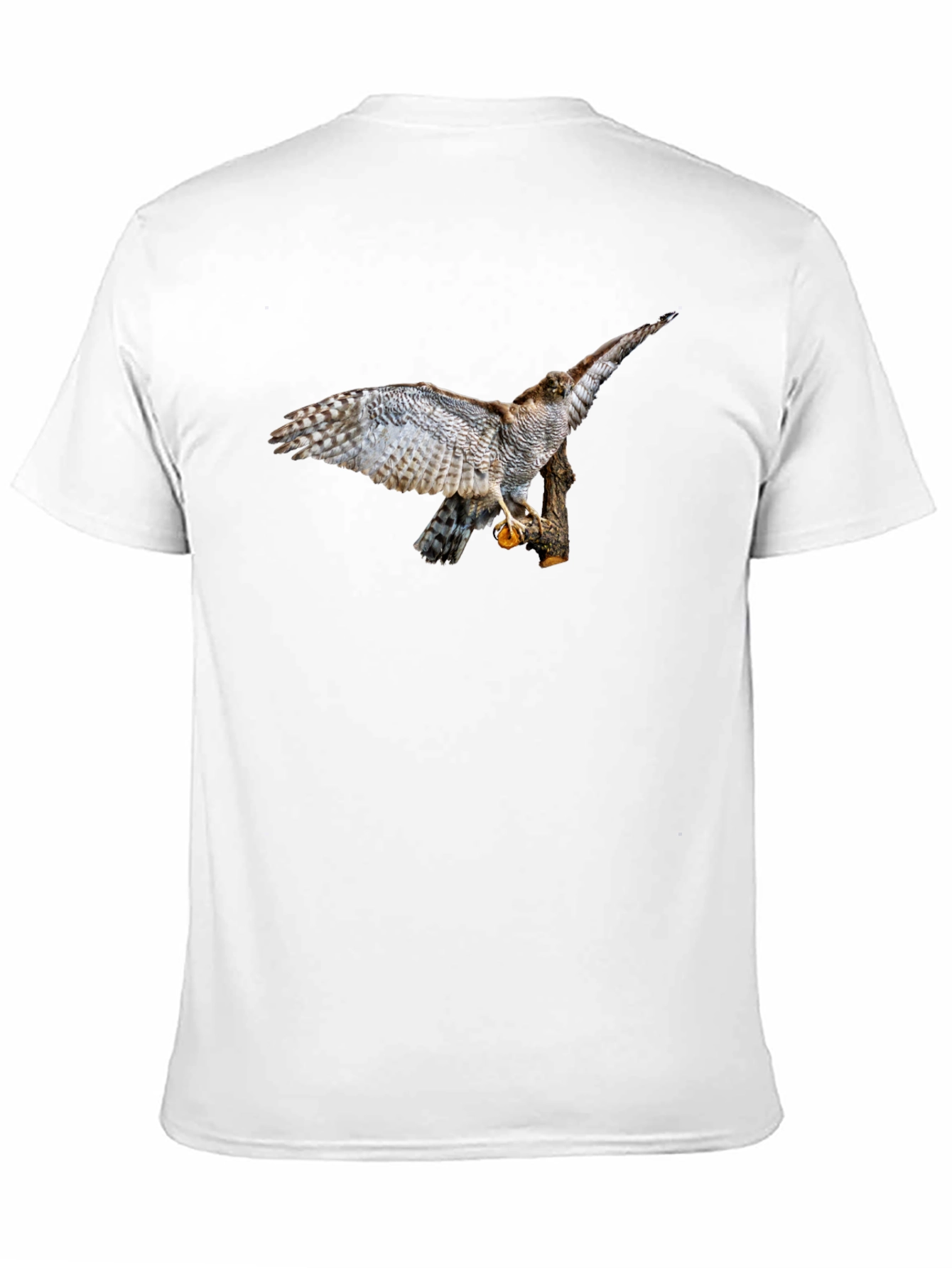 Cool Black T-Shirt with Bird of Prey Graphic Print