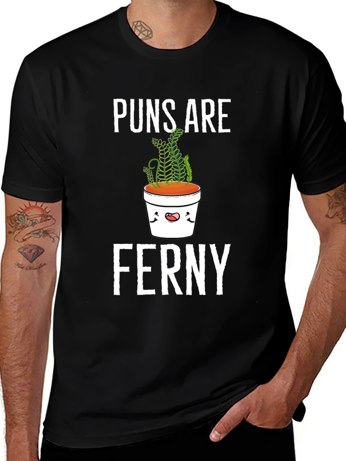 Puns Are Ferny T-Shirt - Funny Plant Pun Tee