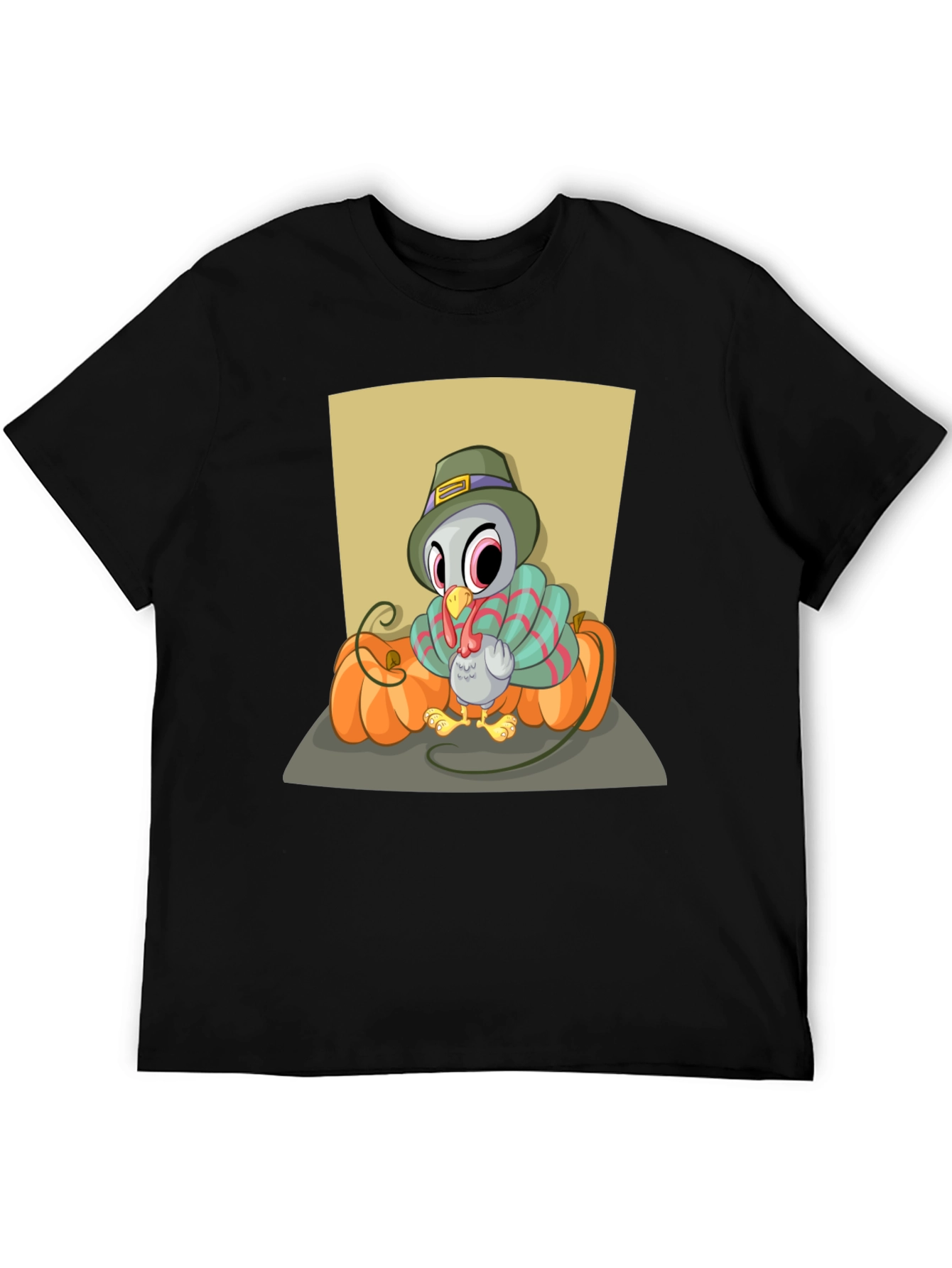 Turkey on Pumpkins Thanksgiving T-Shirt