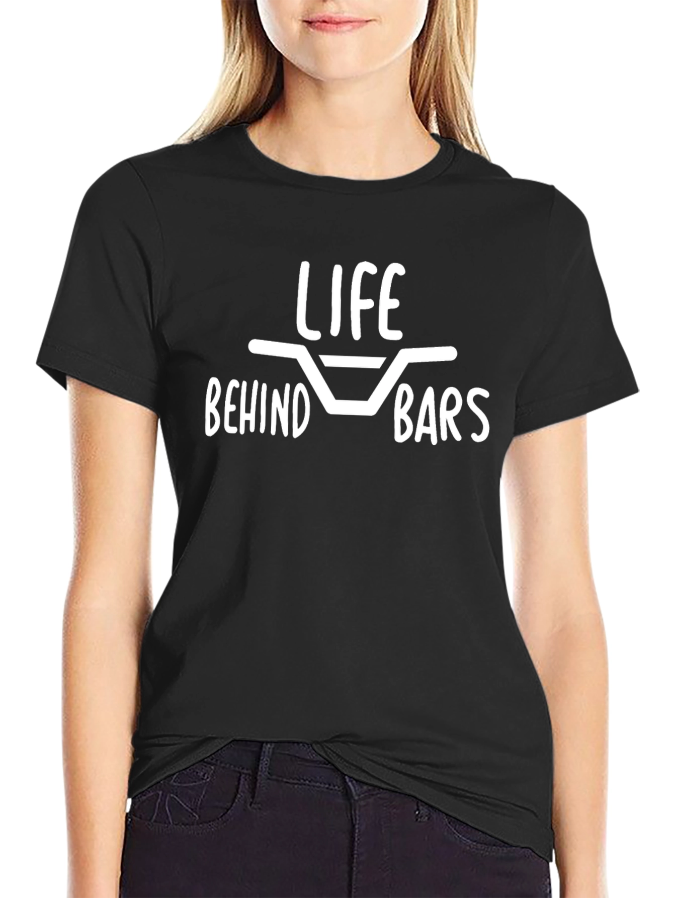 Life Behind Bars T-Shirt - Motorcycle Rider Tee