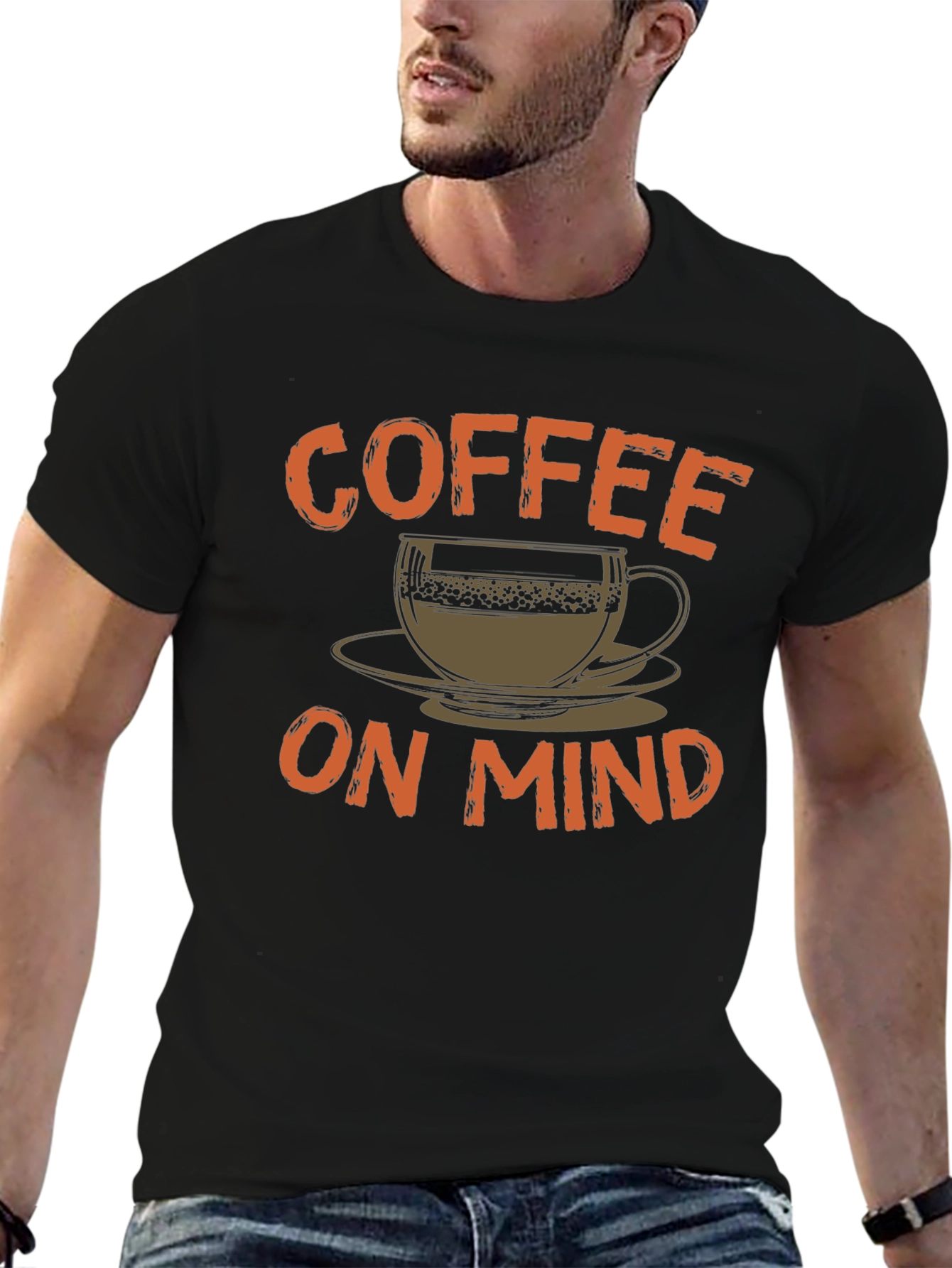 Coffee On Mind Graphic T-Shirt
