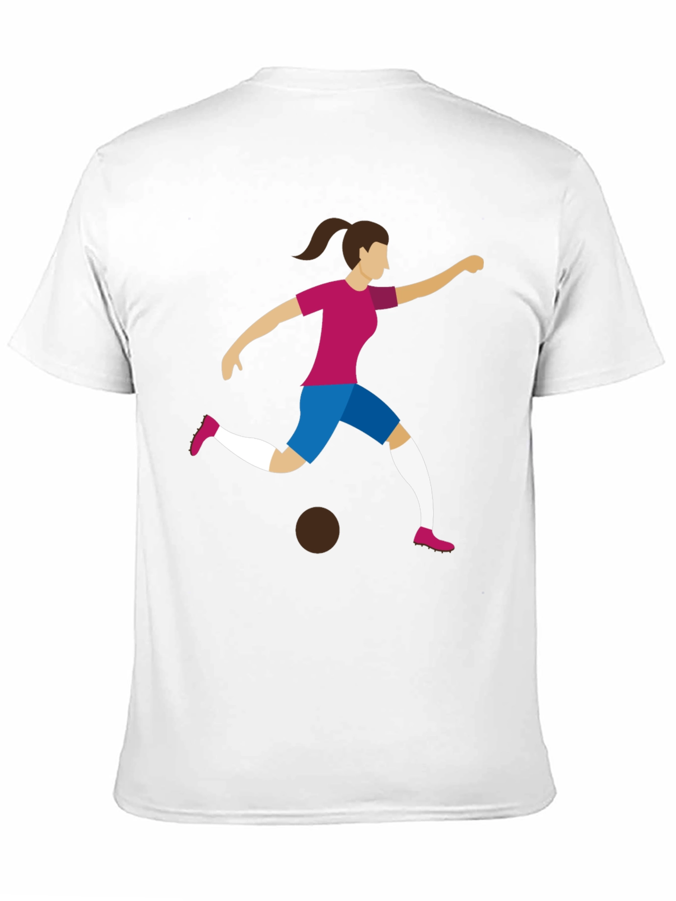 Soccer Player Graphic Tee - Black Unisex T-Shirt