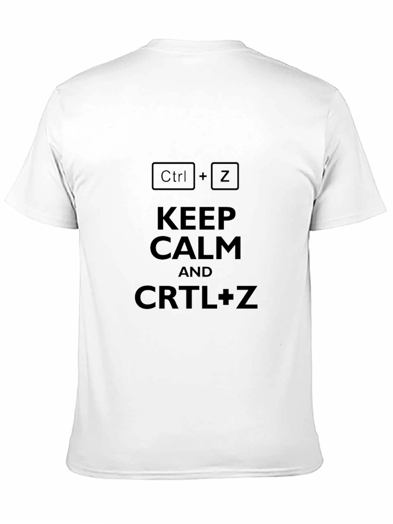 Keep Calm Ctrl+Z Undo T-Shirt - Black