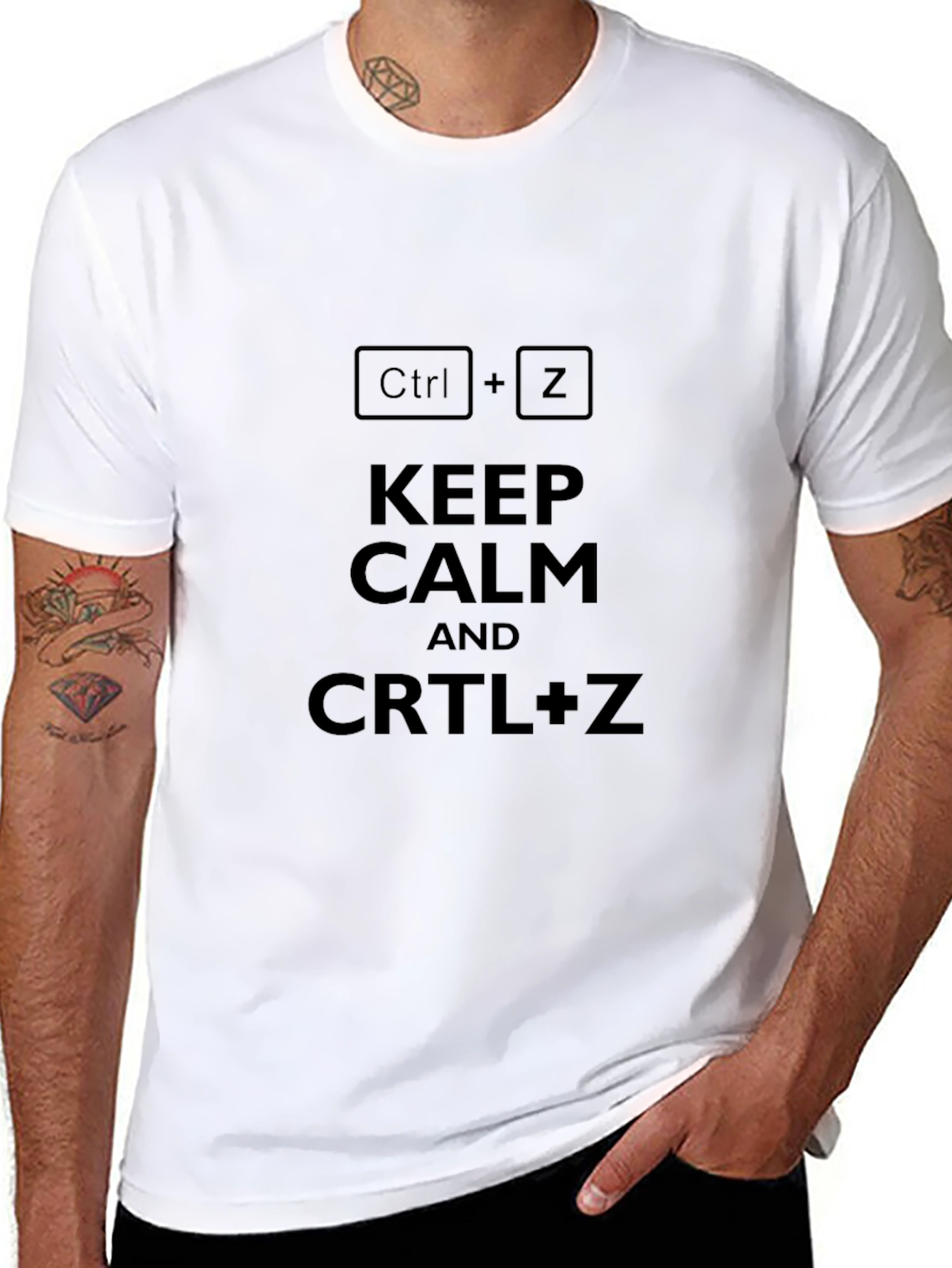 Keep Calm Ctrl+Z Undo T-Shirt - Black