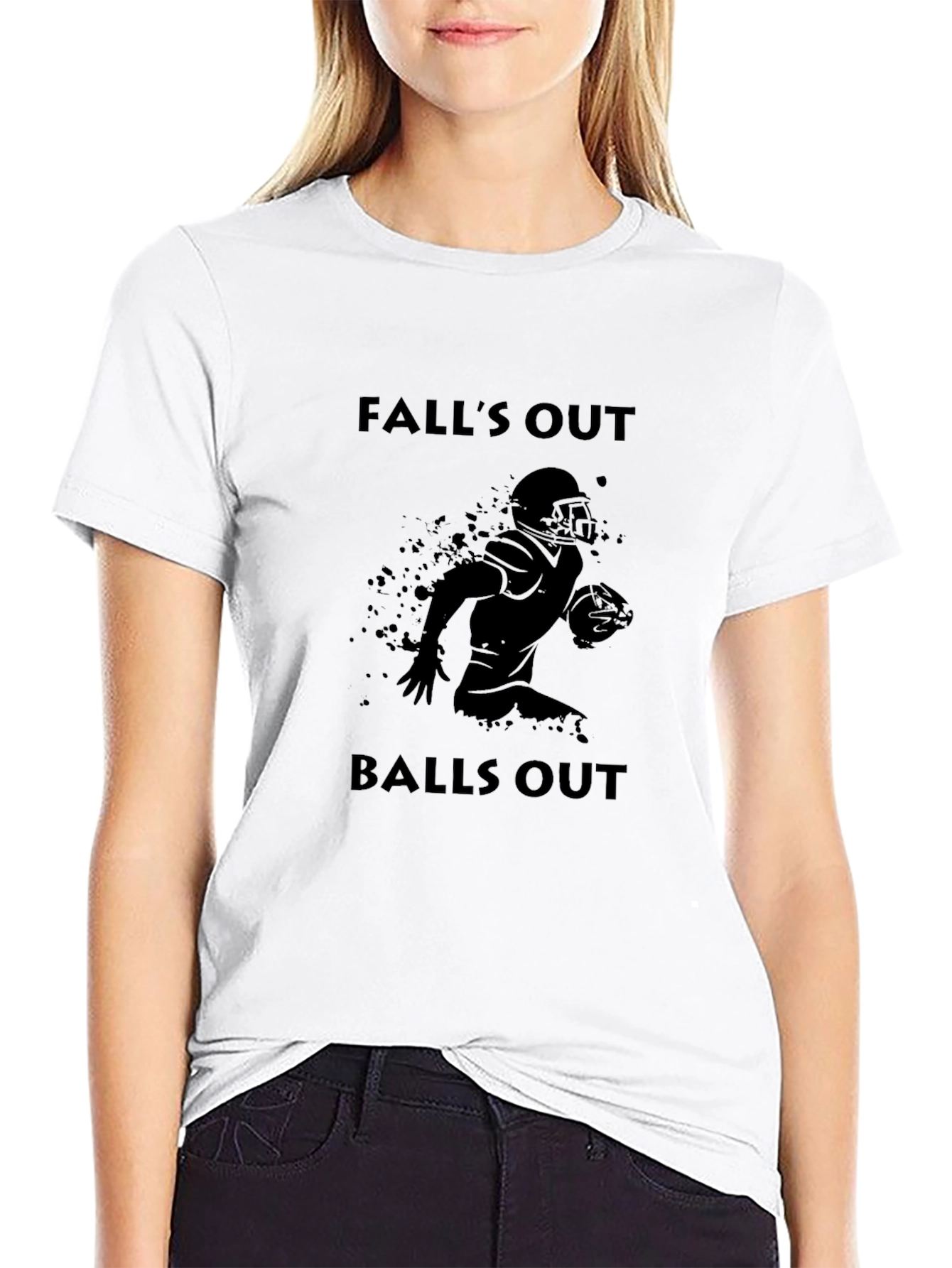 Falls Out Balls Out Football T-Shirt