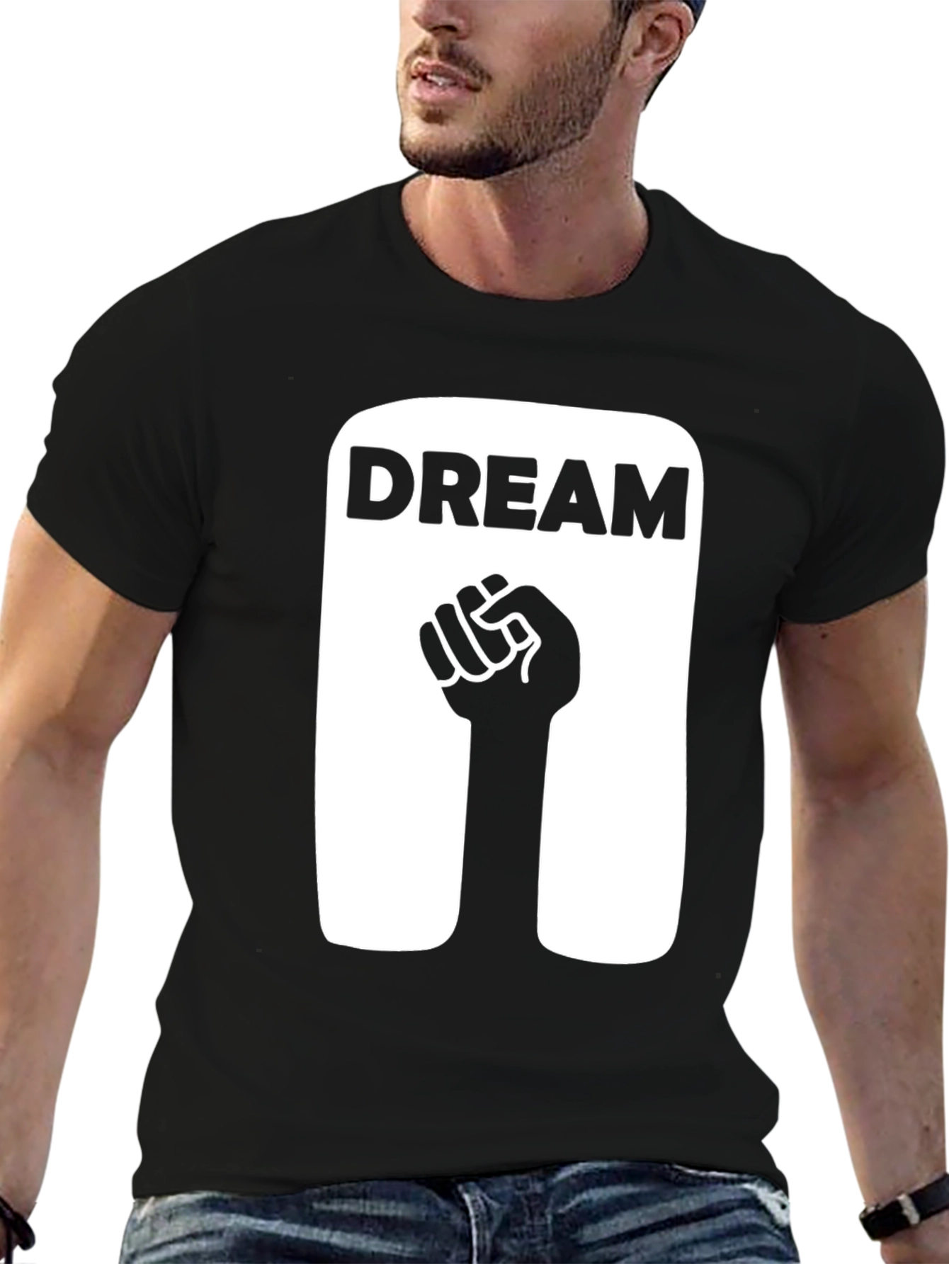 Dream Fist Graphic T-Shirt - Black