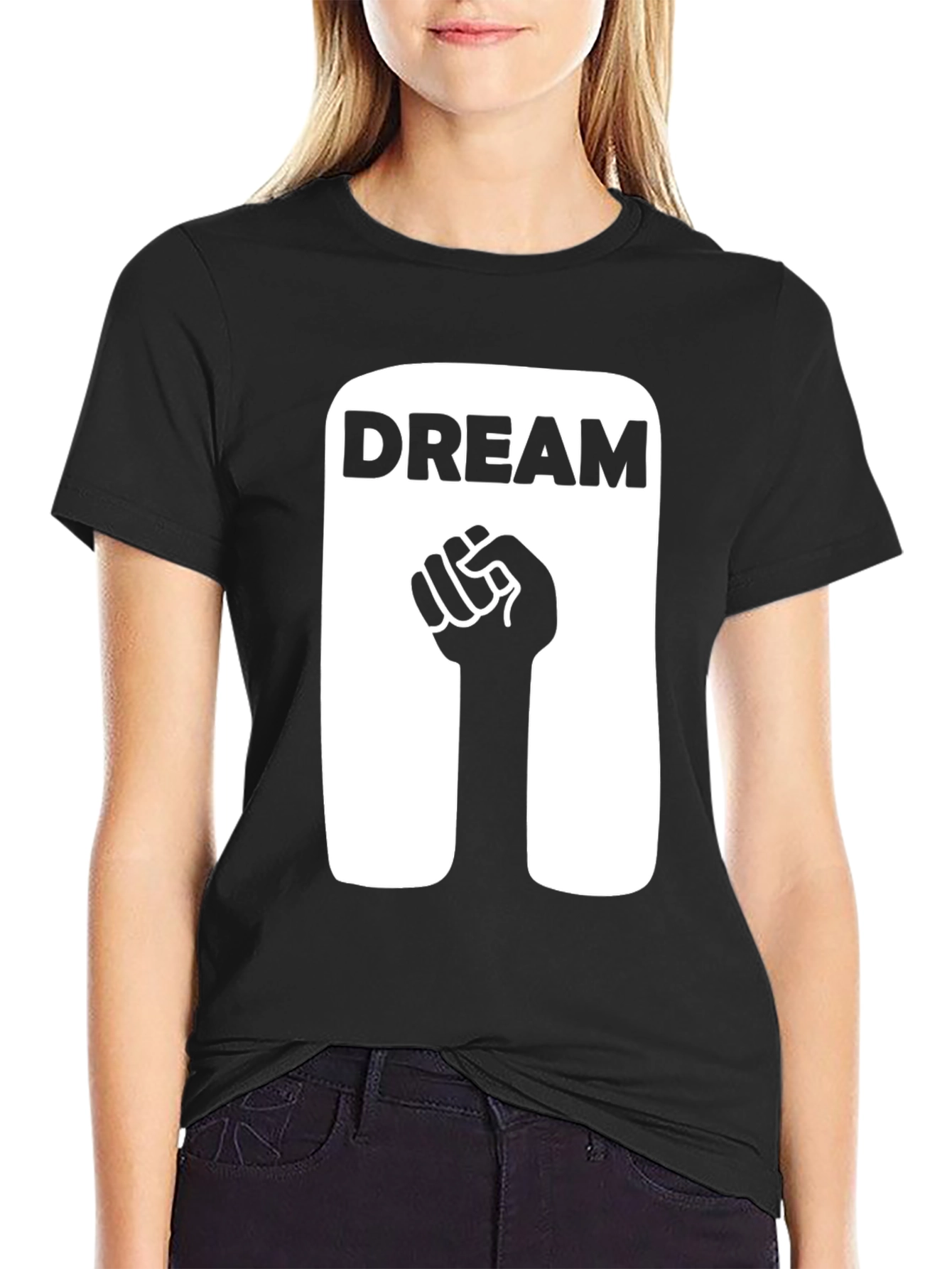 Dream Fist Graphic T-Shirt - Black