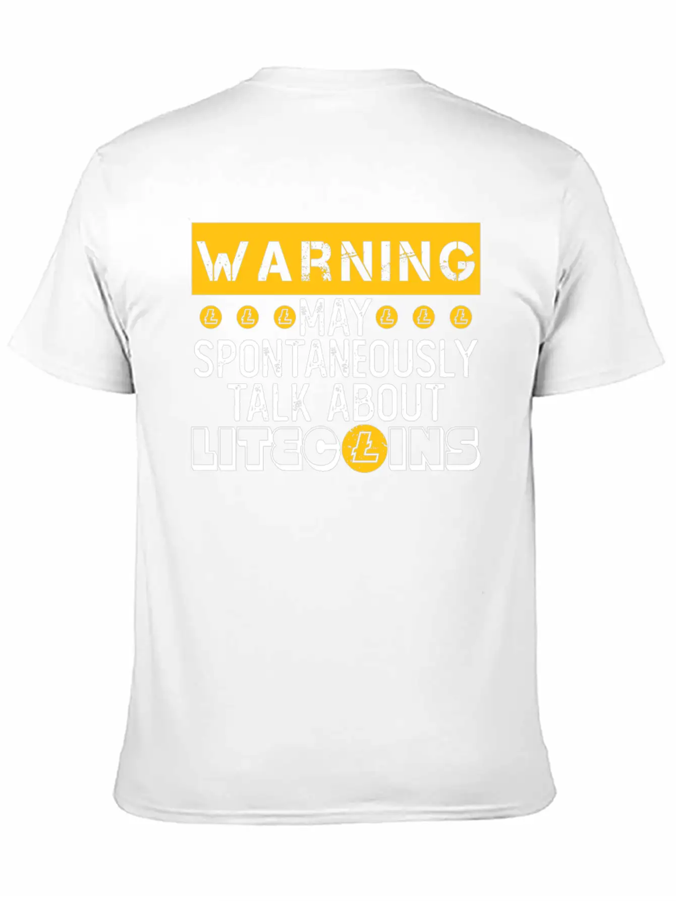 Warning Talk About Litecoin Crypto Coin Blockchain Unisex Casual T-Shirt – Clean Design For Daily Comfort