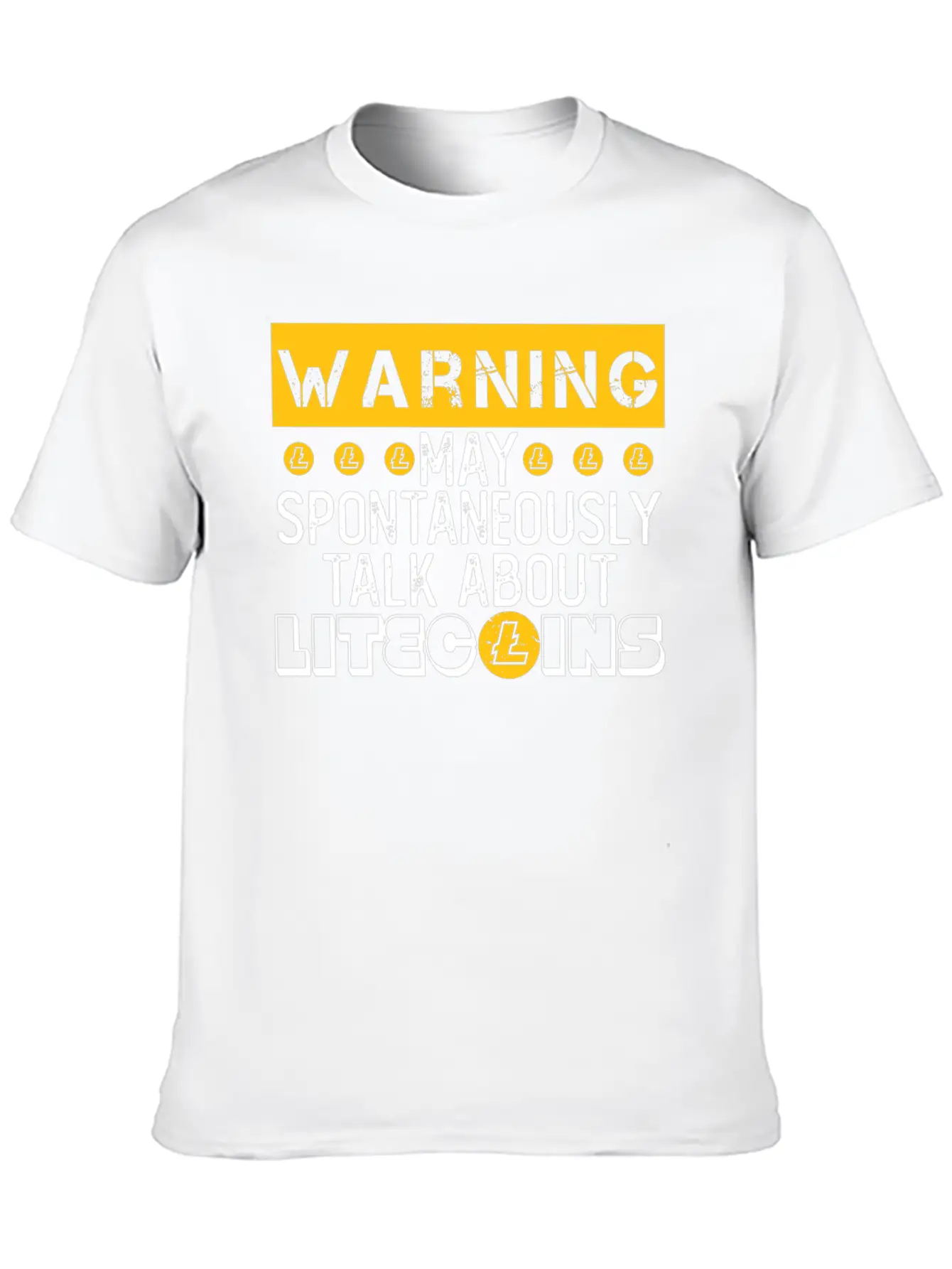 Warning Talk About Litecoin Crypto Coin Blockchain Unisex Casual T-Shirt – Clean Design For Daily Comfort